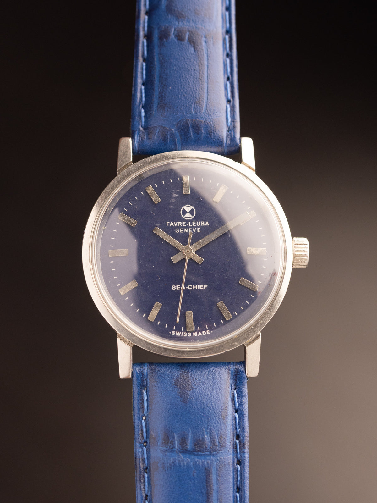 Favre Leuba Sea Chief Blue Retouched Dial ( 81073 TL )
