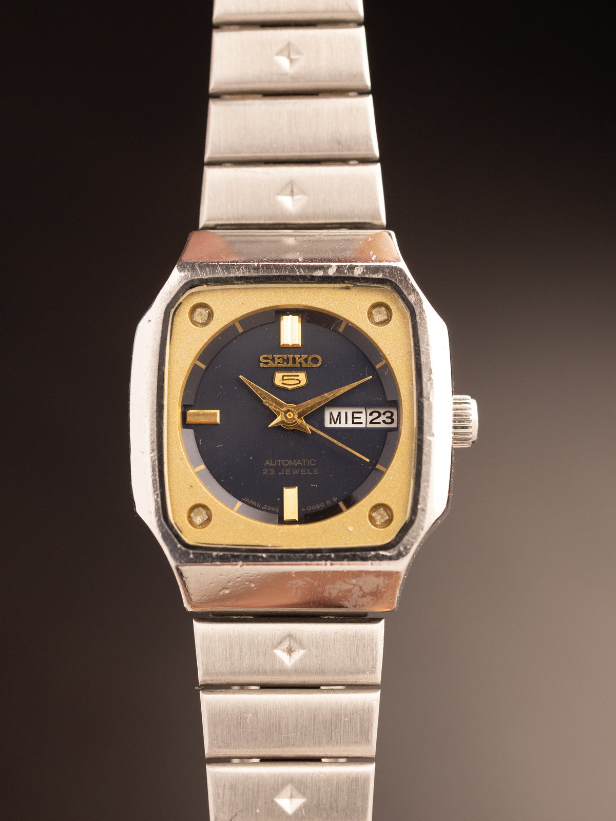 Seiko 5 Ladies Tank Dual Tone Stock Bracelet 202574 (2949-0020 A1 )