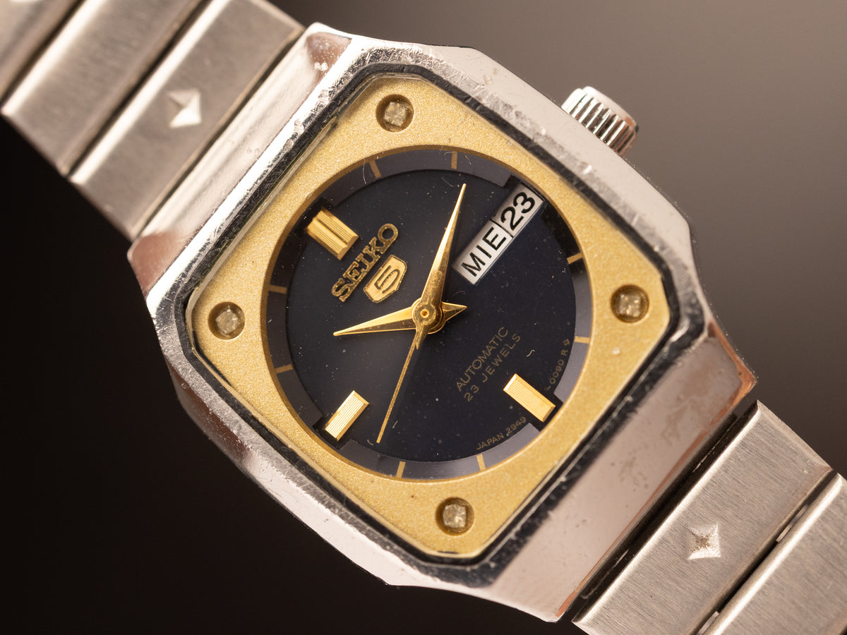 Seiko 5 Ladies Tank Dual Tone Stock Bracelet 202574 (2949-0020 A1 )
