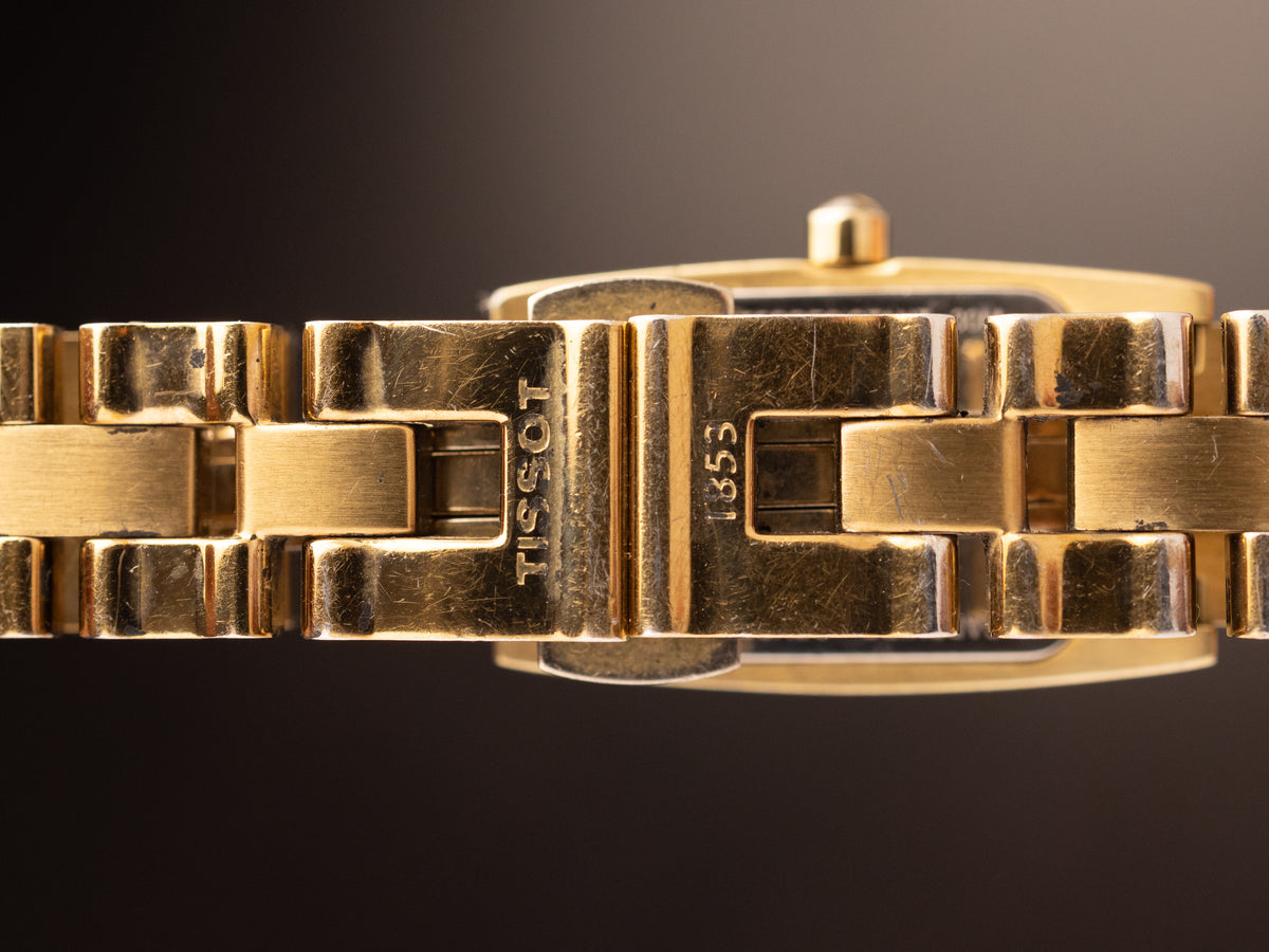 Tissot Ladies Gold Tank MOP Dial ( T042109A )