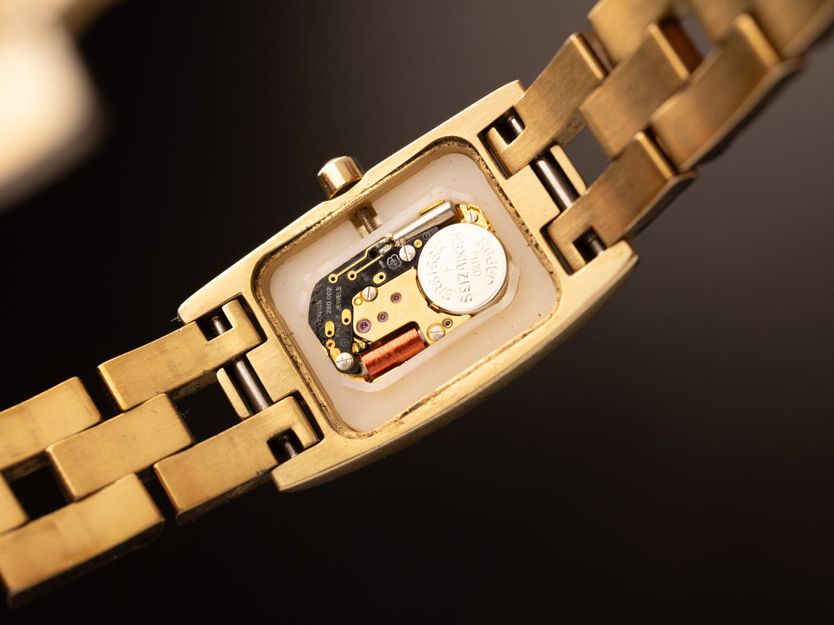 Tissot Ladies Gold Tank MOP Dial ( T042109A )