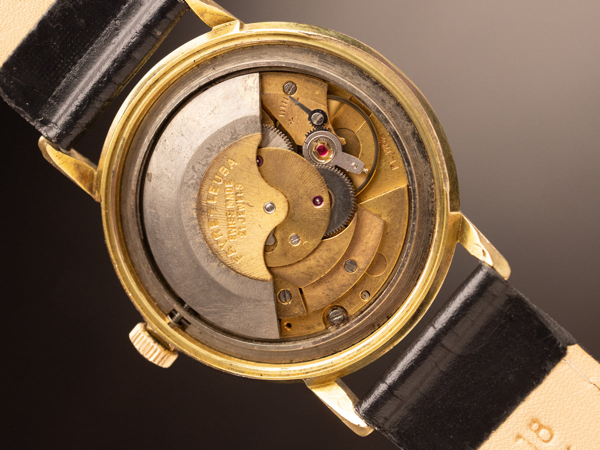 Favre Leuba Daymatic Black Dial Gold ( 59882 )
