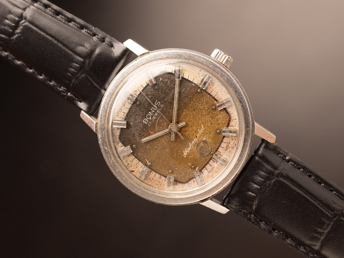 Bonus 17 Jewels Shockprotected Manual Wind Brown Dial ( 5000 )