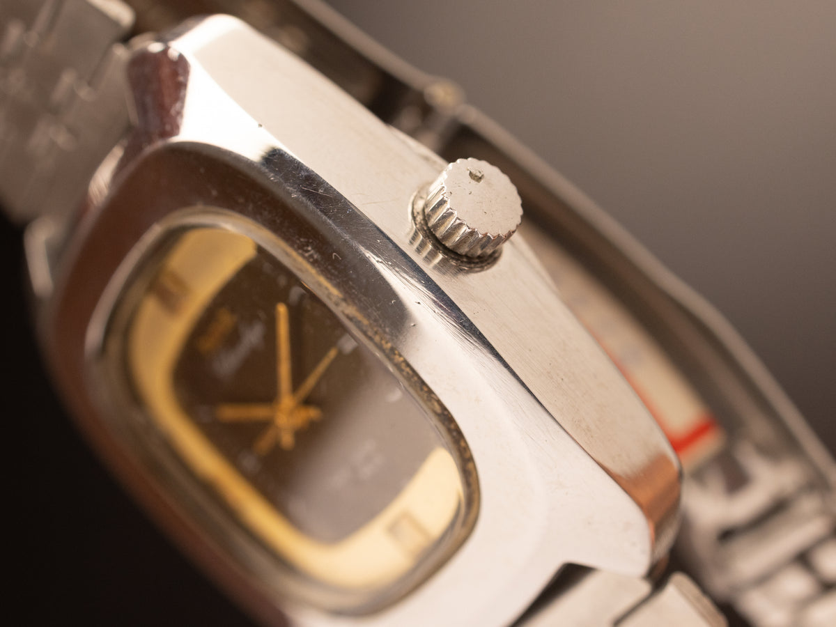 HMT Chanakya Gold Brown Dial ( 2092735 33-03 )