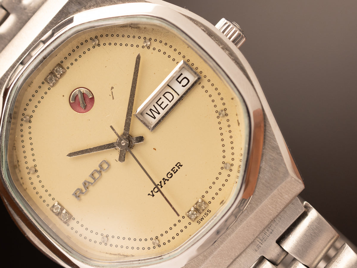 RADO Voyager Diamond Dial Super Mint Stock Bracelet ( 31430898 )