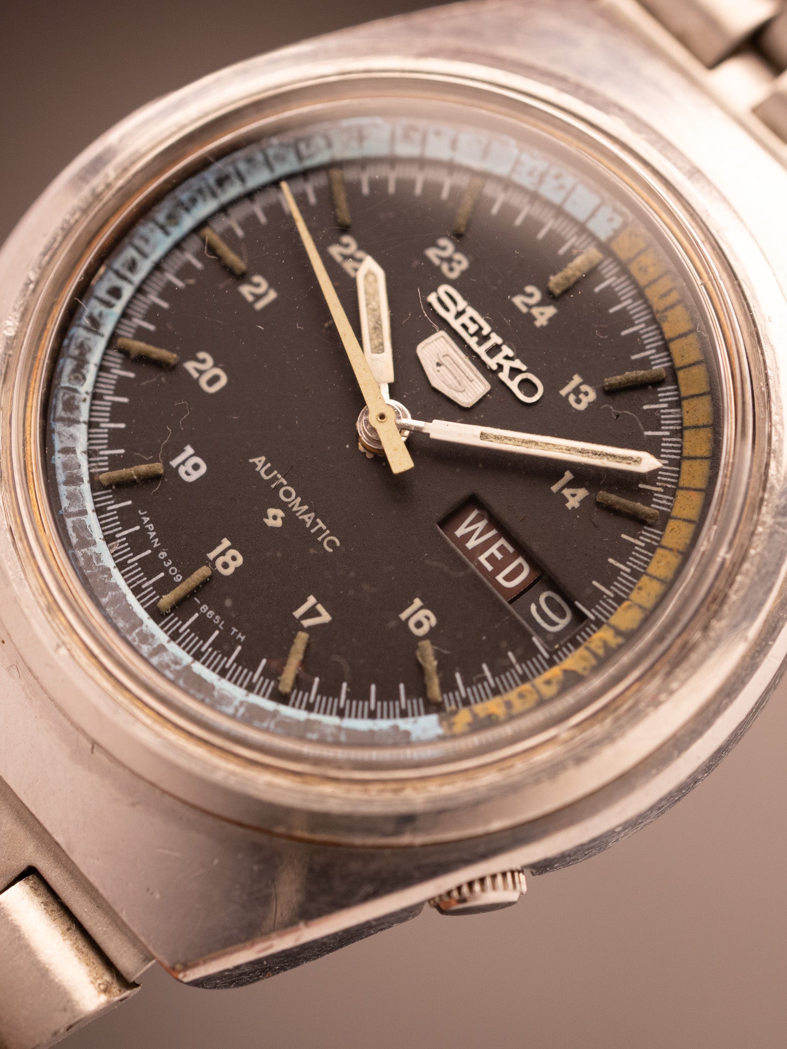 Seiko 5 24 Hour Military Watch 061013 (Ref. 6309-8500 A2) (38mm; Automatic) (Rare)
