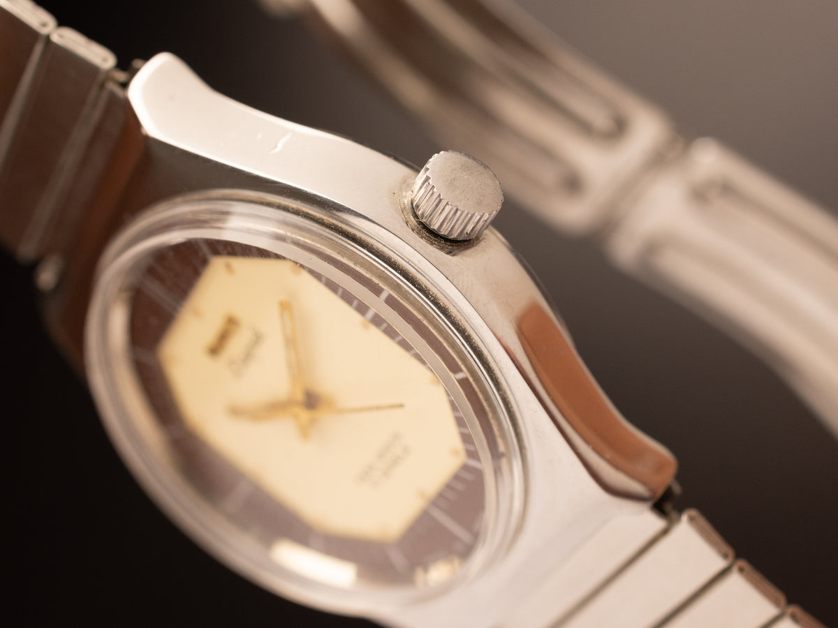 HMT Deepak Brown Yellow Dial ( 040281 )