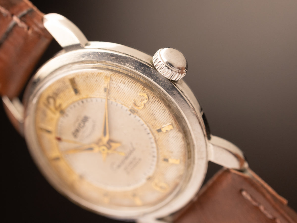 Enicar Ultrasonic Seapeal Fancy Lugs Textured Dial Ultra Rare ( 98243 )