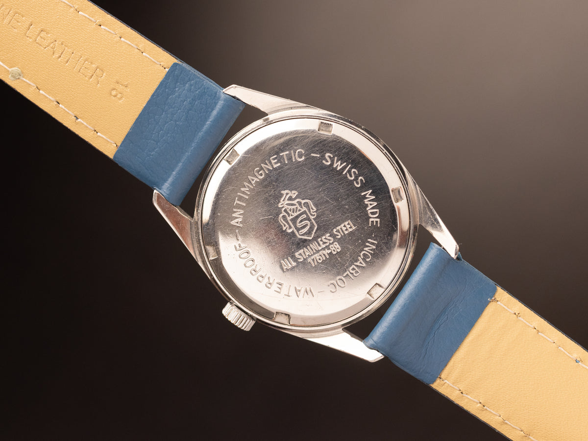 Henri Sandoz & Fils Blue Strap Super Mint ( 1761Y-88 )