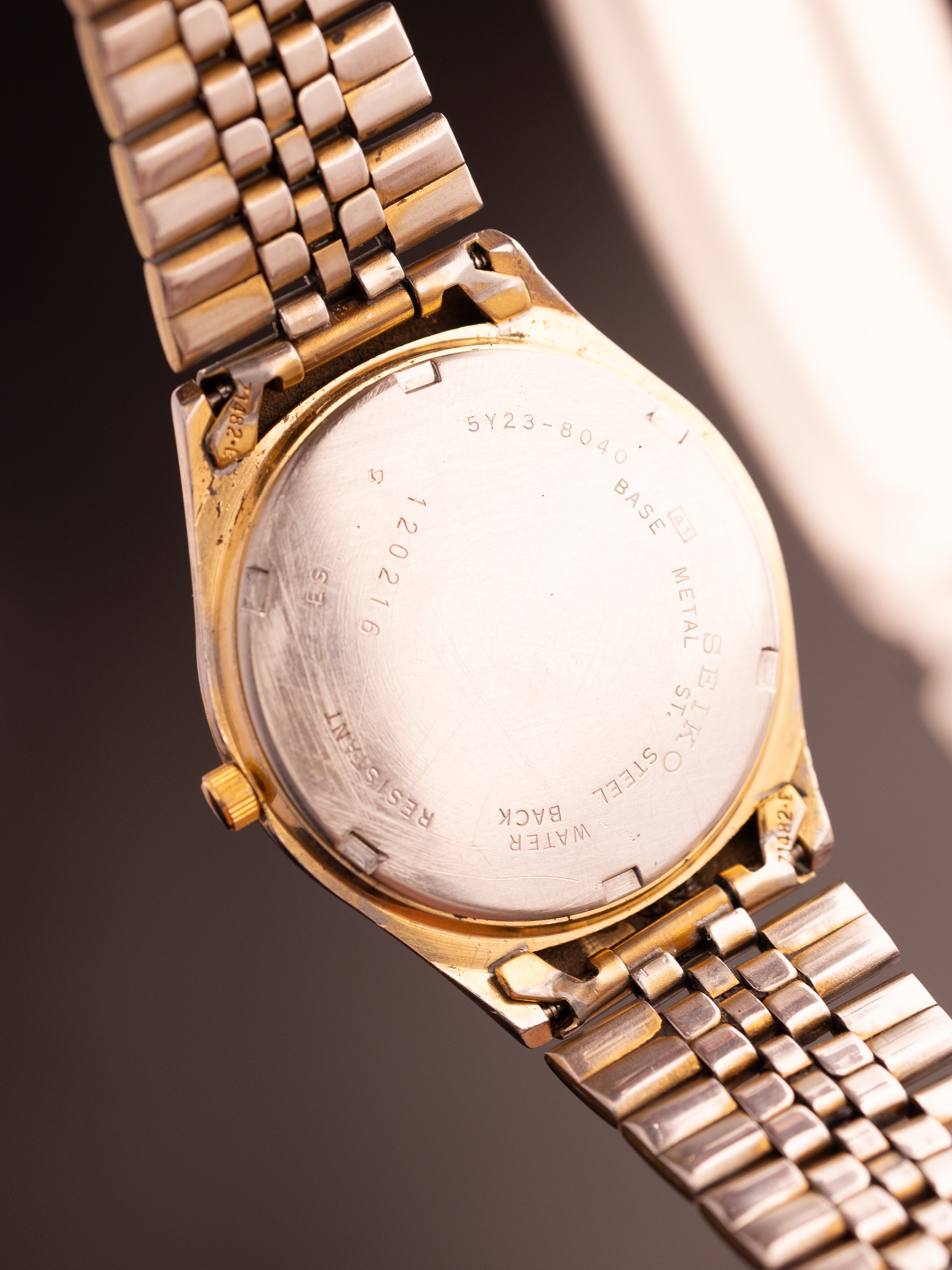 Seiko SQ Gold 120216 (Ref. 5Y23-8040) (34mm; Quartz)