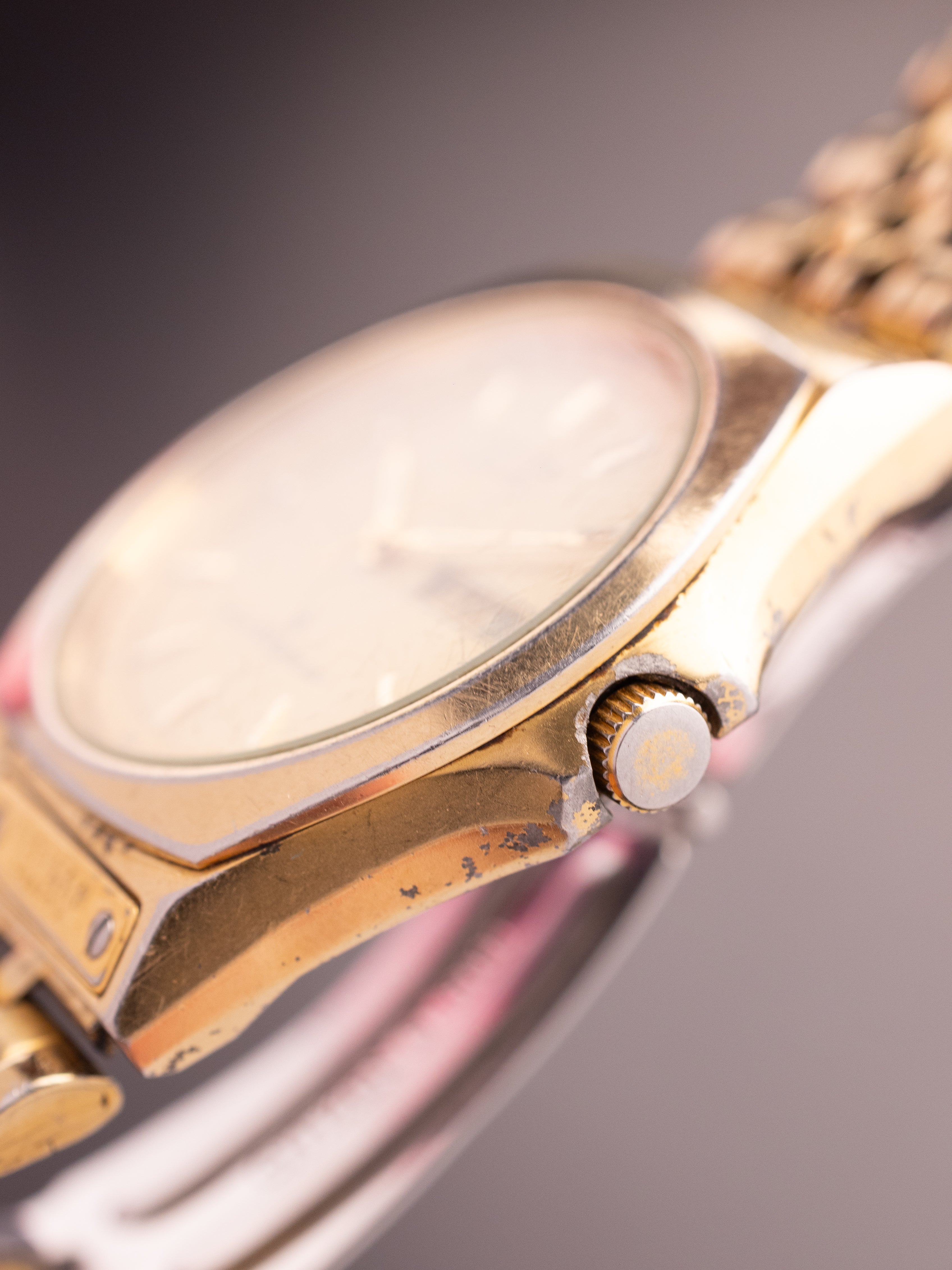 Citizen JDM Gold Kanji Font 80700779 (Ref. 6100-845048 KT) (36mm; Quartz) (Rare)