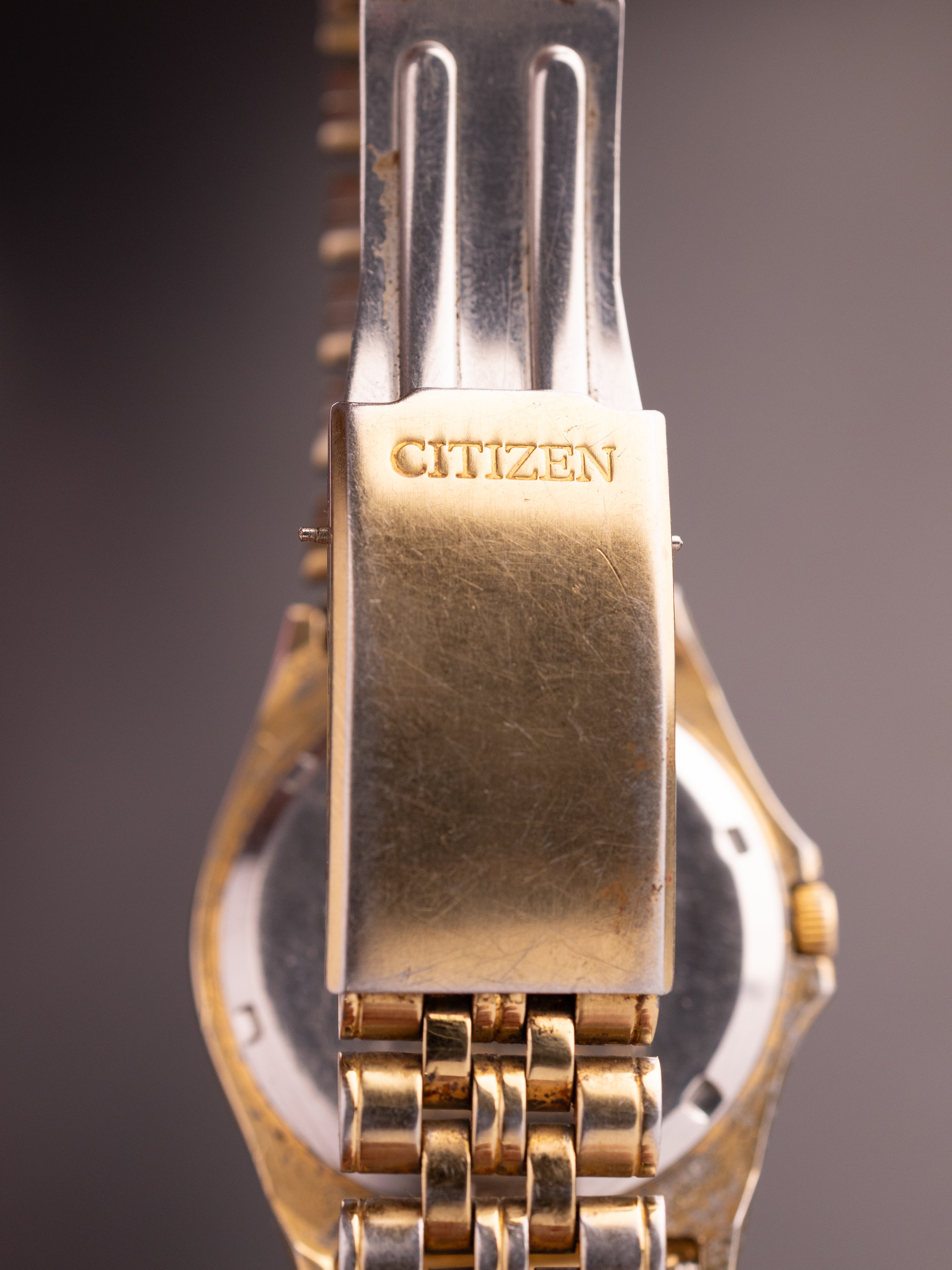 Citizen JDM Gold Kanji Font 80700779 (Ref. 6100-845048 KT) (36mm; Quartz) (Rare)