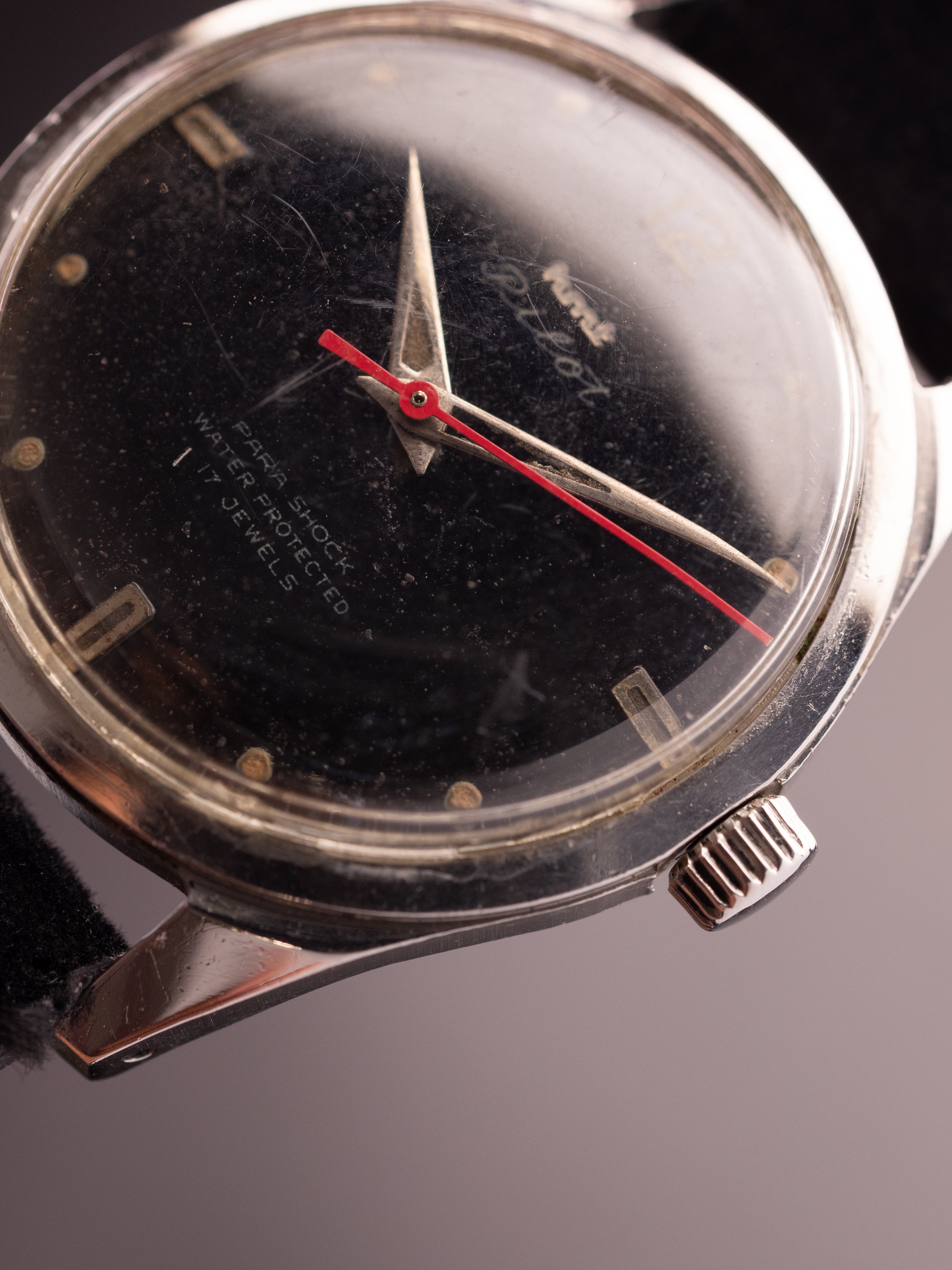 HMT Pilot Three Liner Red Seconds Hand (Ref. 14001) (35mm; Manual)
