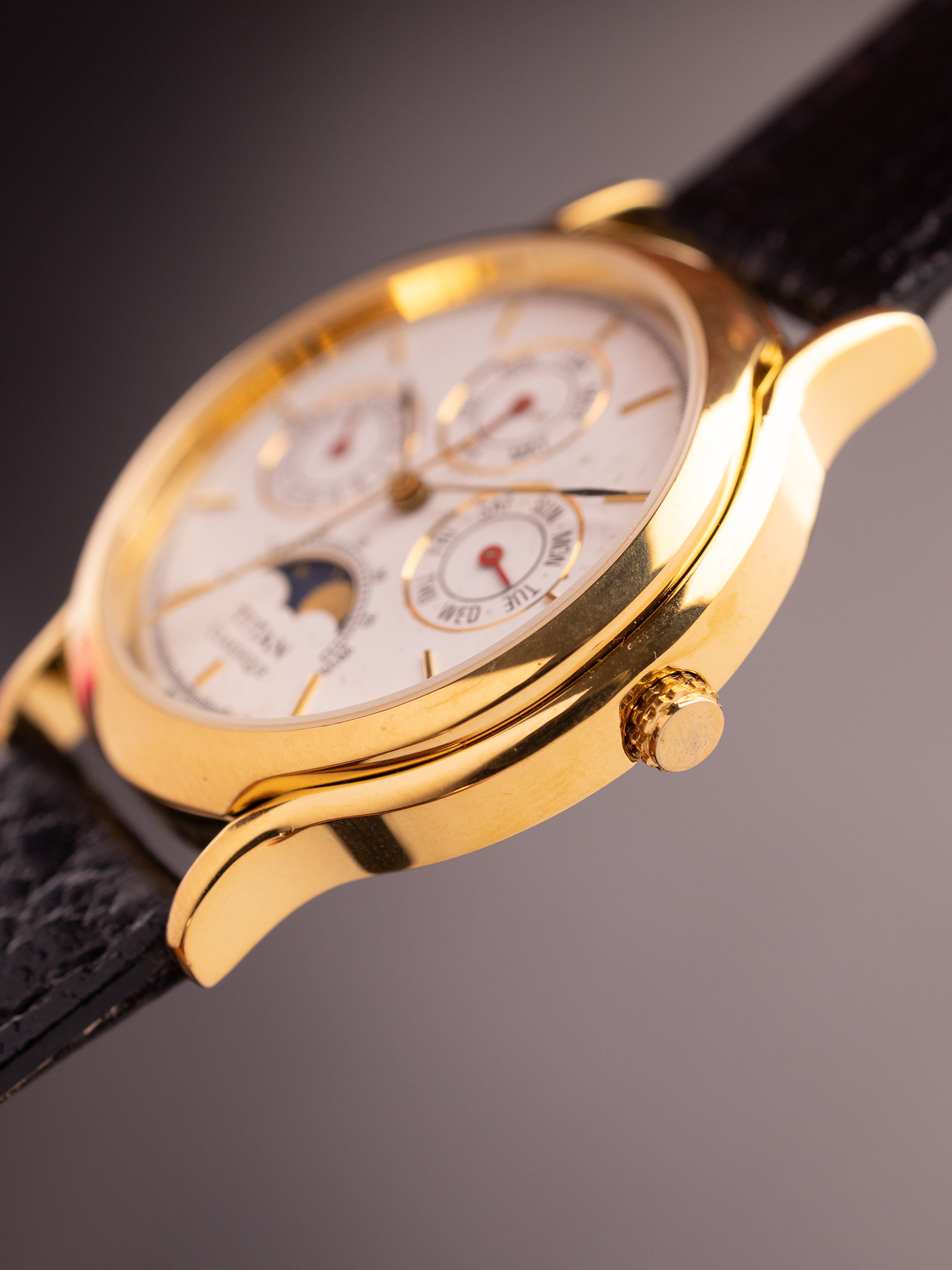 Titan Triple Calendar Moonphase (Ref. 257YAA) (36mm; Quartz) (Rare)