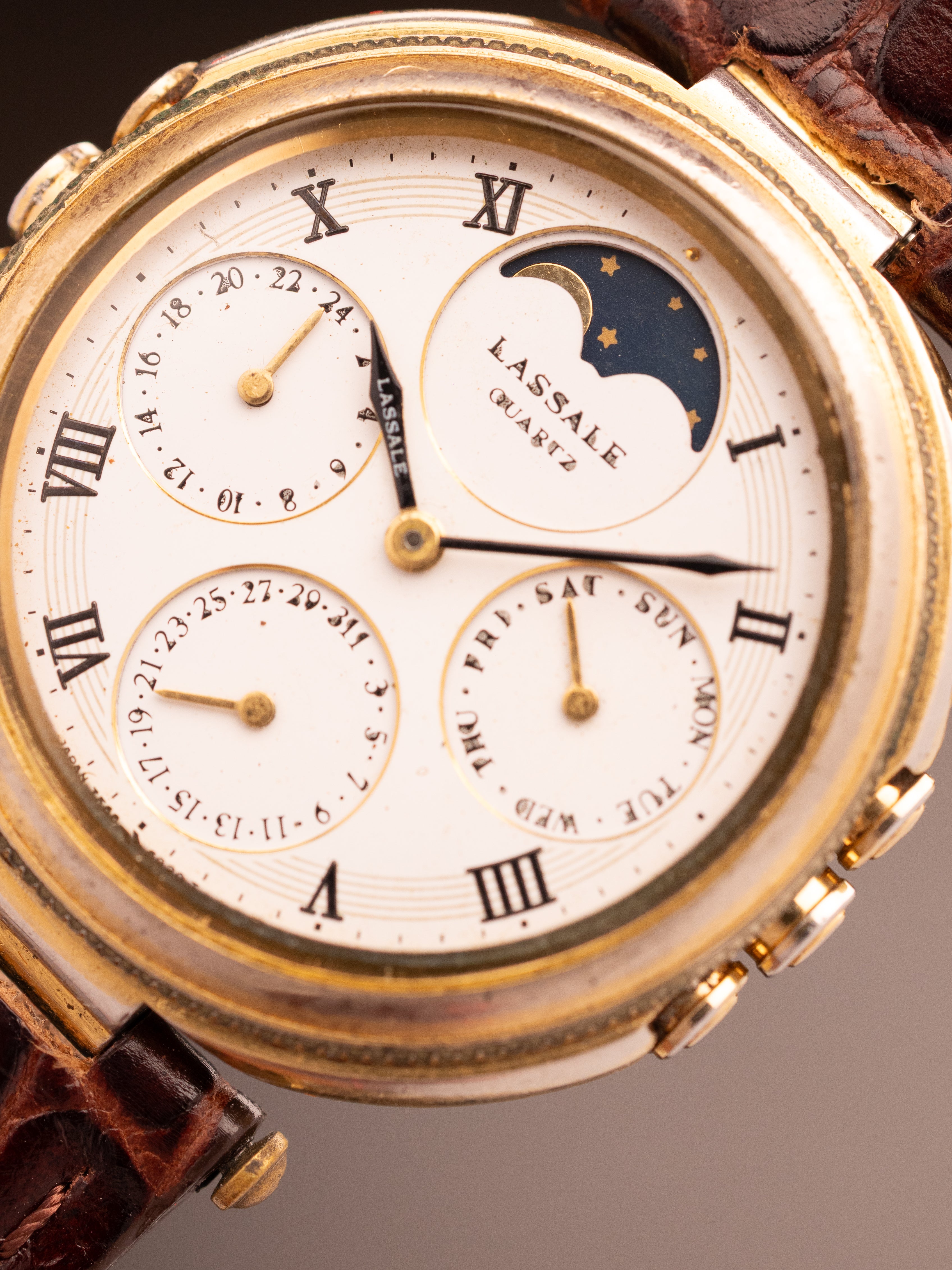 Seiko Lassale Triple Calendar Moonphase 960312 (Ref. 7F68) (34mm; Quartz)