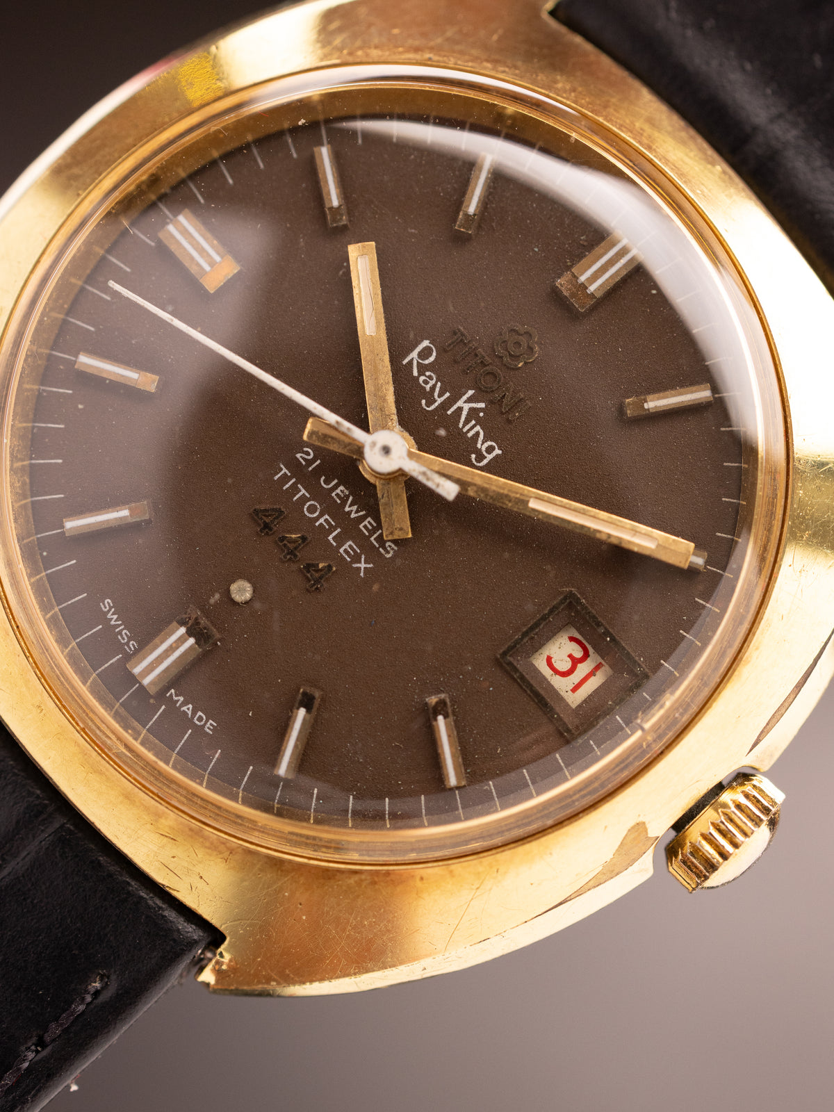 Titoni Ray King 444 Titoflex Super (Ref. 444) (36mm; Manual) Rare