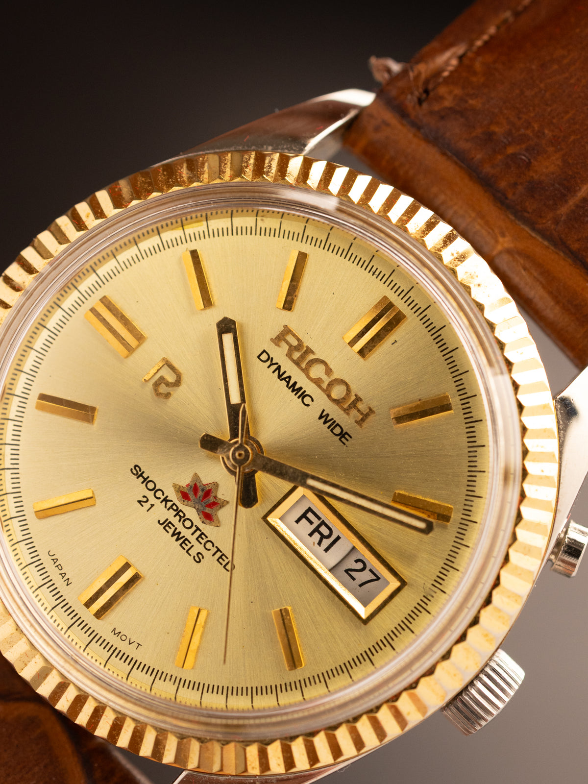 RICOH Dynamic Wide Fluted Bezel Super Mint (Ref. 613009) (35mm; Automatic) (Rare)