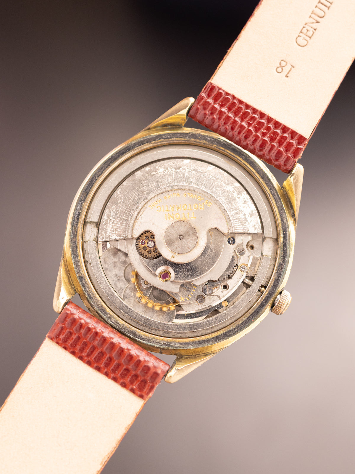 Titoni Airmaster Gold 25 Jewels Rotomatic Super (Ref. 807-355) (35mm; Automatic) Rare