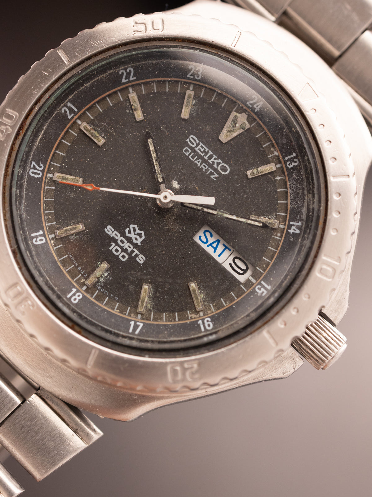 Seiko SQ Sports 100 Kanji Font 270220 (Ref. 8123-6040 A0) (42mm; Quartz) Rare