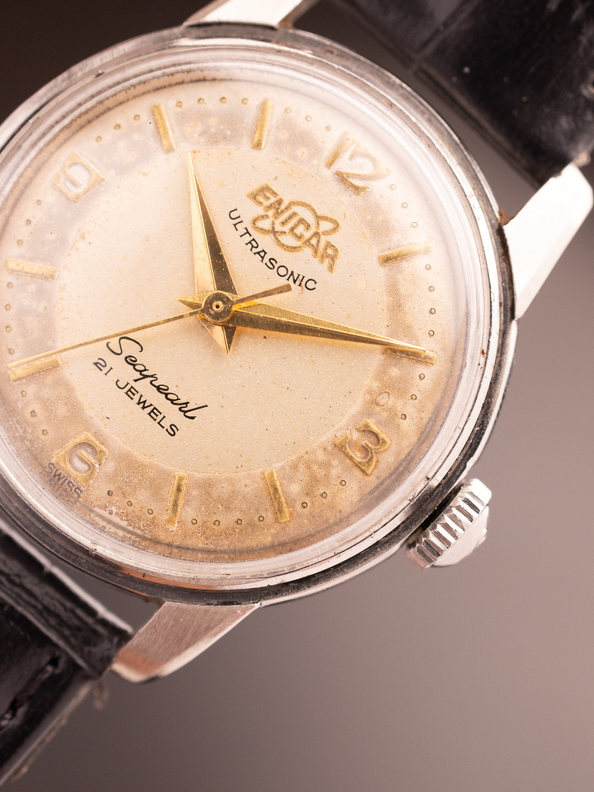 Enicar Ultrasonic Seapearl 21 Jewels Super (Ref. 98243) (31mm; Manual) (Rare)
