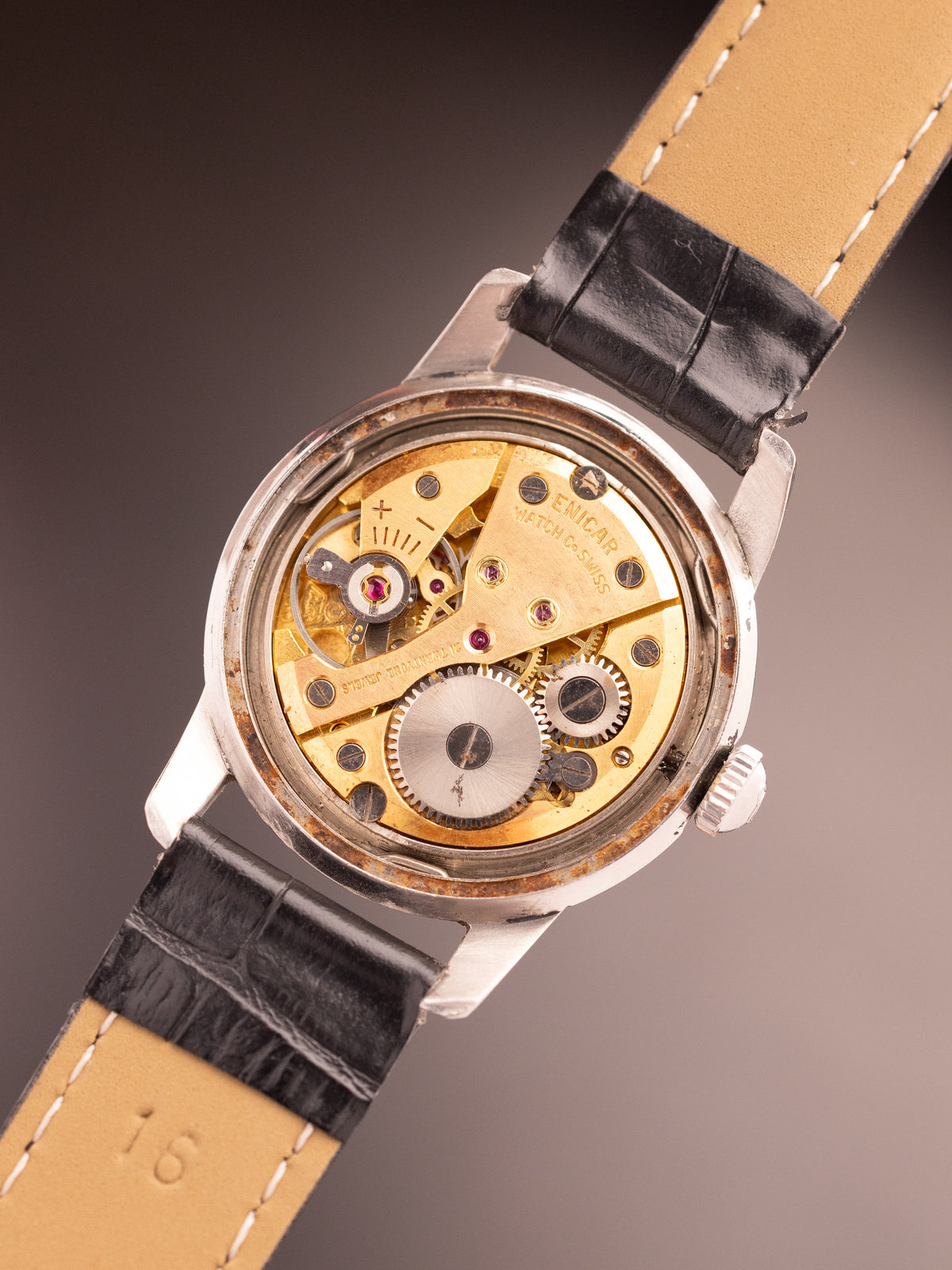 Enicar Ultrasonic Seapearl 21 Jewels Super (Ref. 98243) (31mm; Manual) (Rare)
