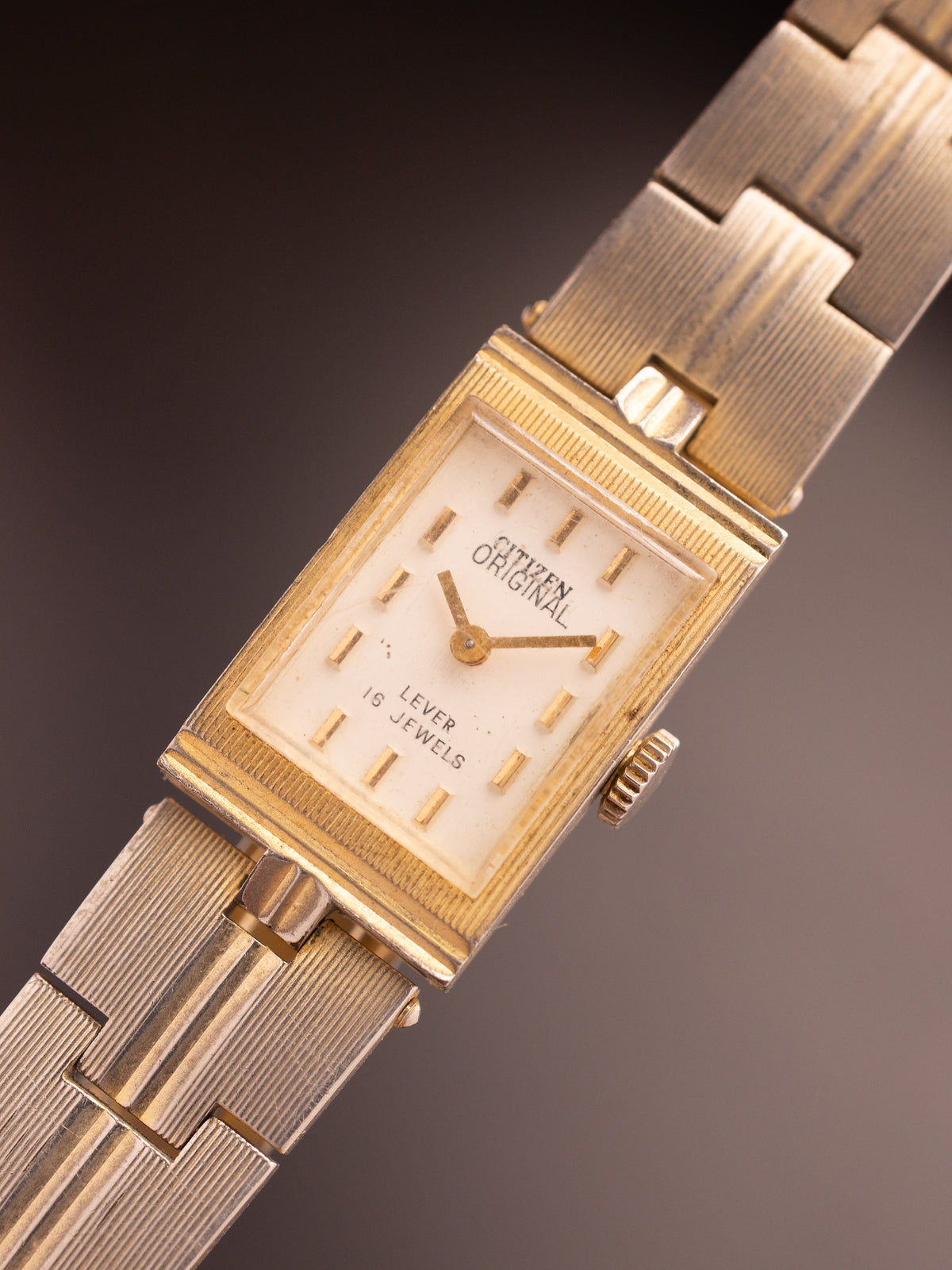Citizen Original Gold 16 Jewels JDM 1112148 (Ref. 2030-201256 YA) (16mm; Manual) (Very Rare)