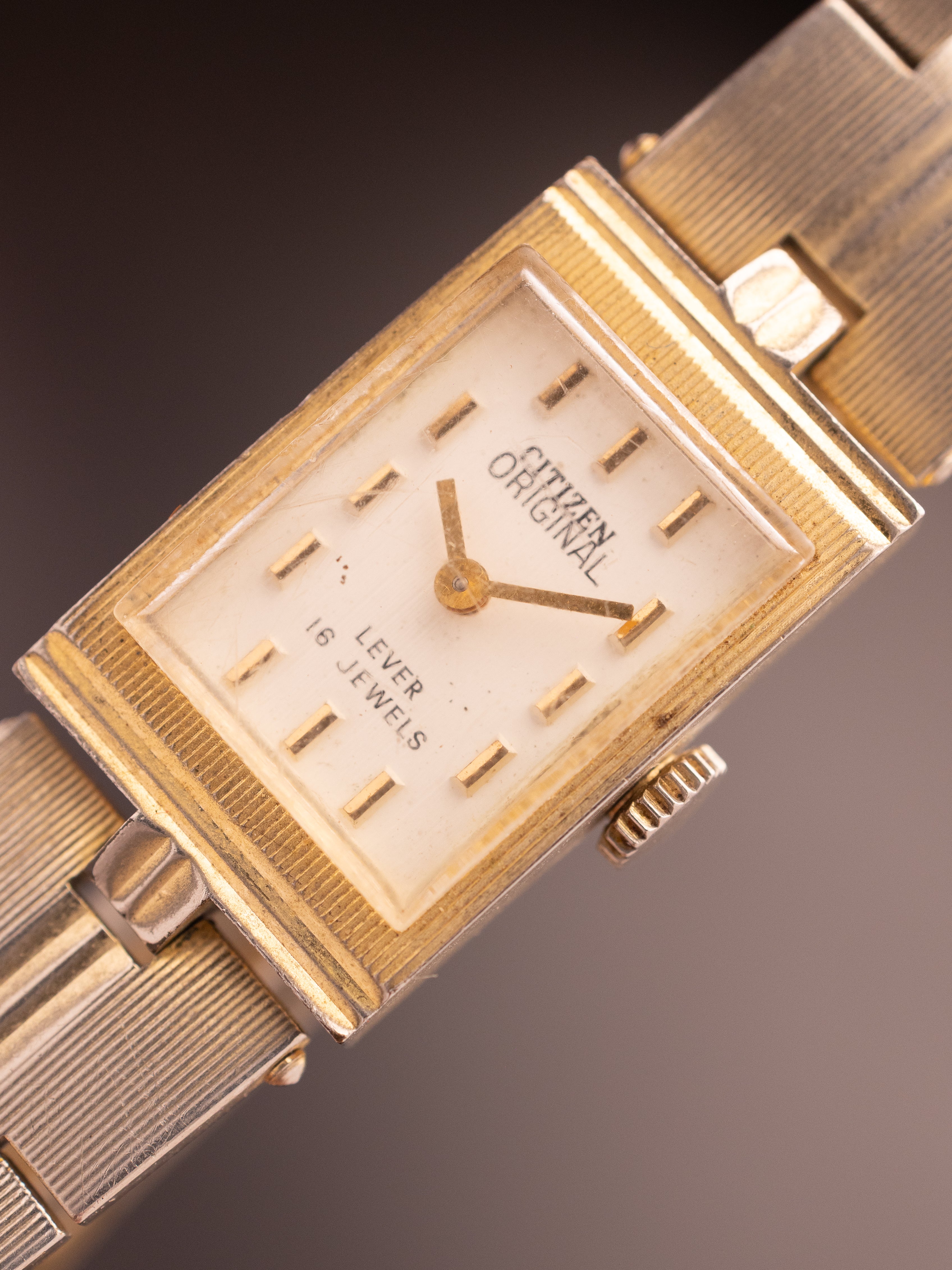 Citizen Original Gold 16 Jewels JDM 1112148 (Ref. 2030-201256 YA) (16mm; Manual) (Very Rare)