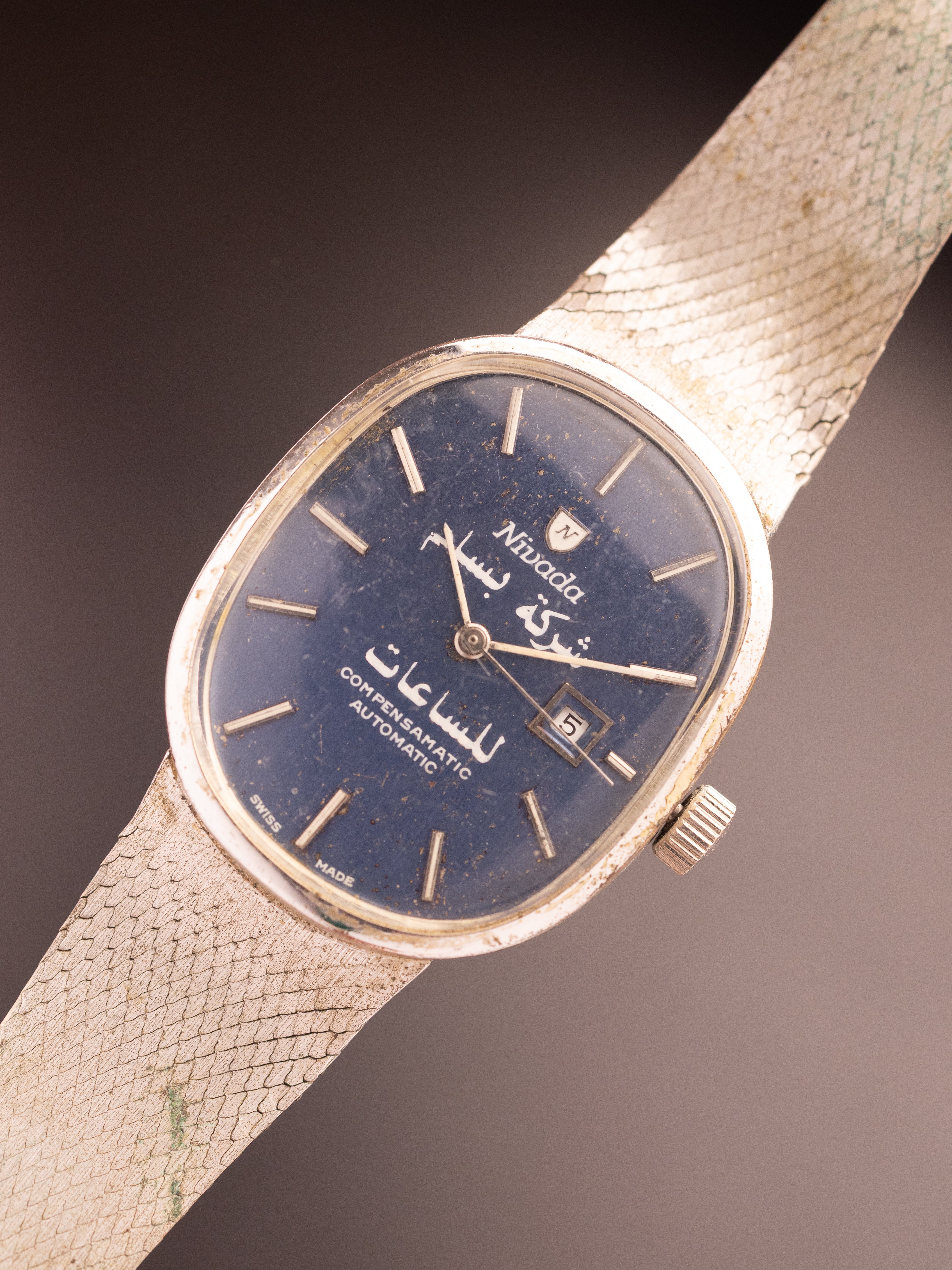Nivada Ellipse Compensematic Arabic Dial (Ref. 28018 5651) (28mm; Automatic) (Rare)