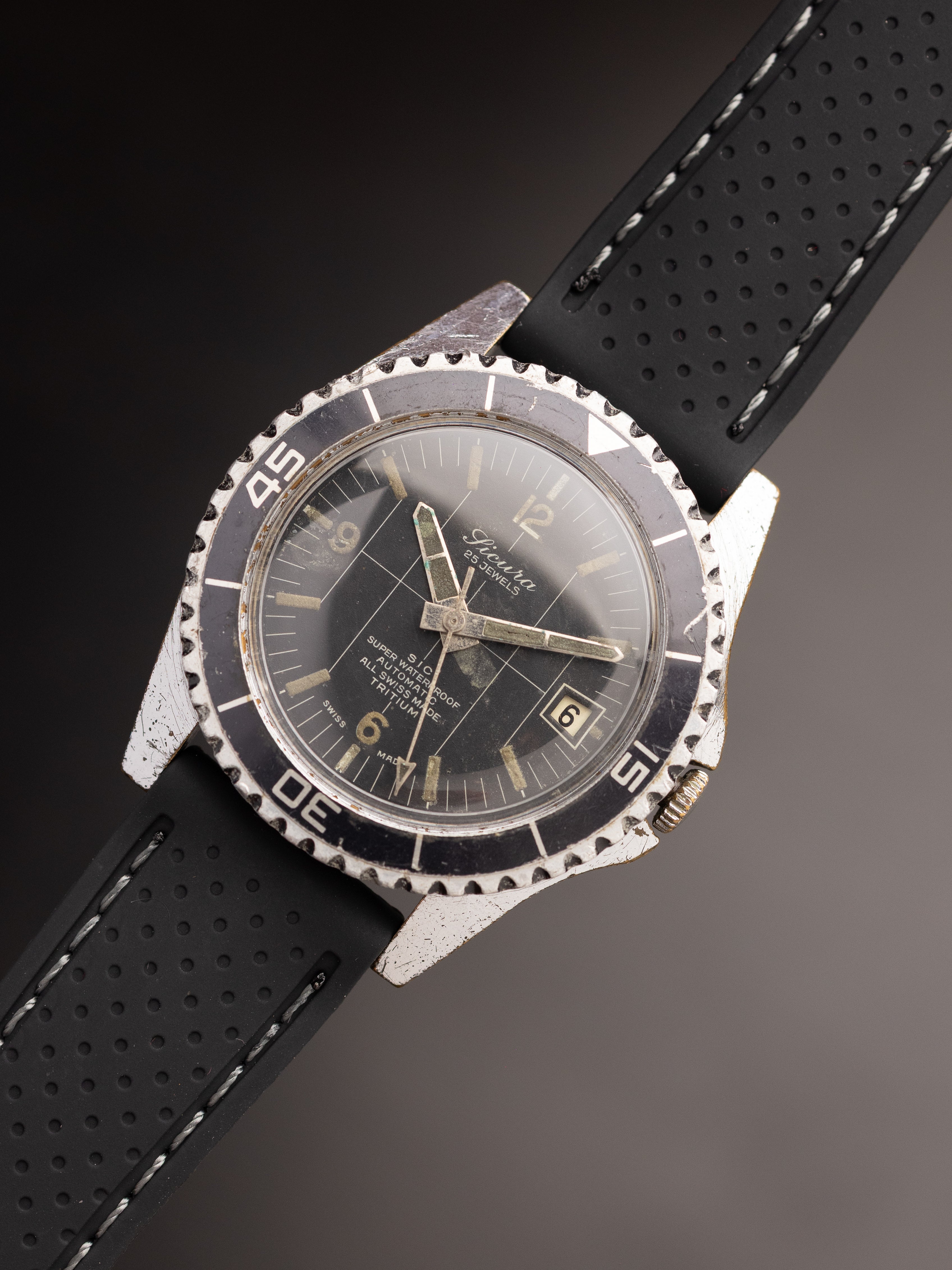 Sicura Submarine Diver 25 Jewels Very (Ref. Brietling) (39mm; Automatic) (Very Rare)