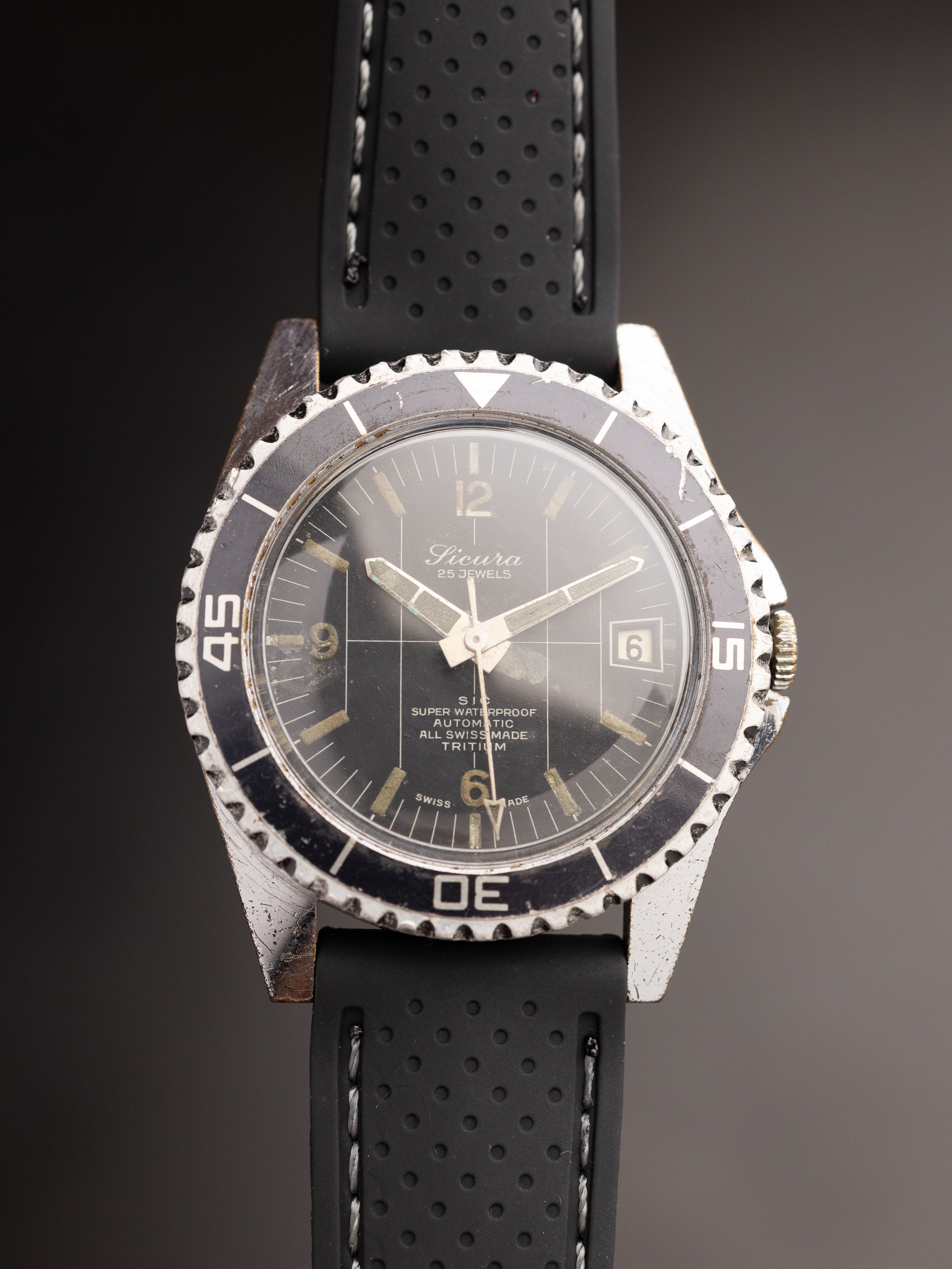Sicura Submarine Diver 25 Jewels Very (Ref. Brietling) (39mm; Automatic) (Very Rare)