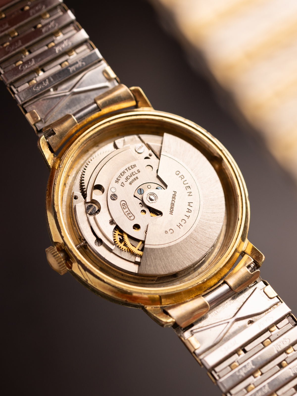 Gruen Precision Gold Super (Ref. Unknown) (34mm; Automatic) (Rare)