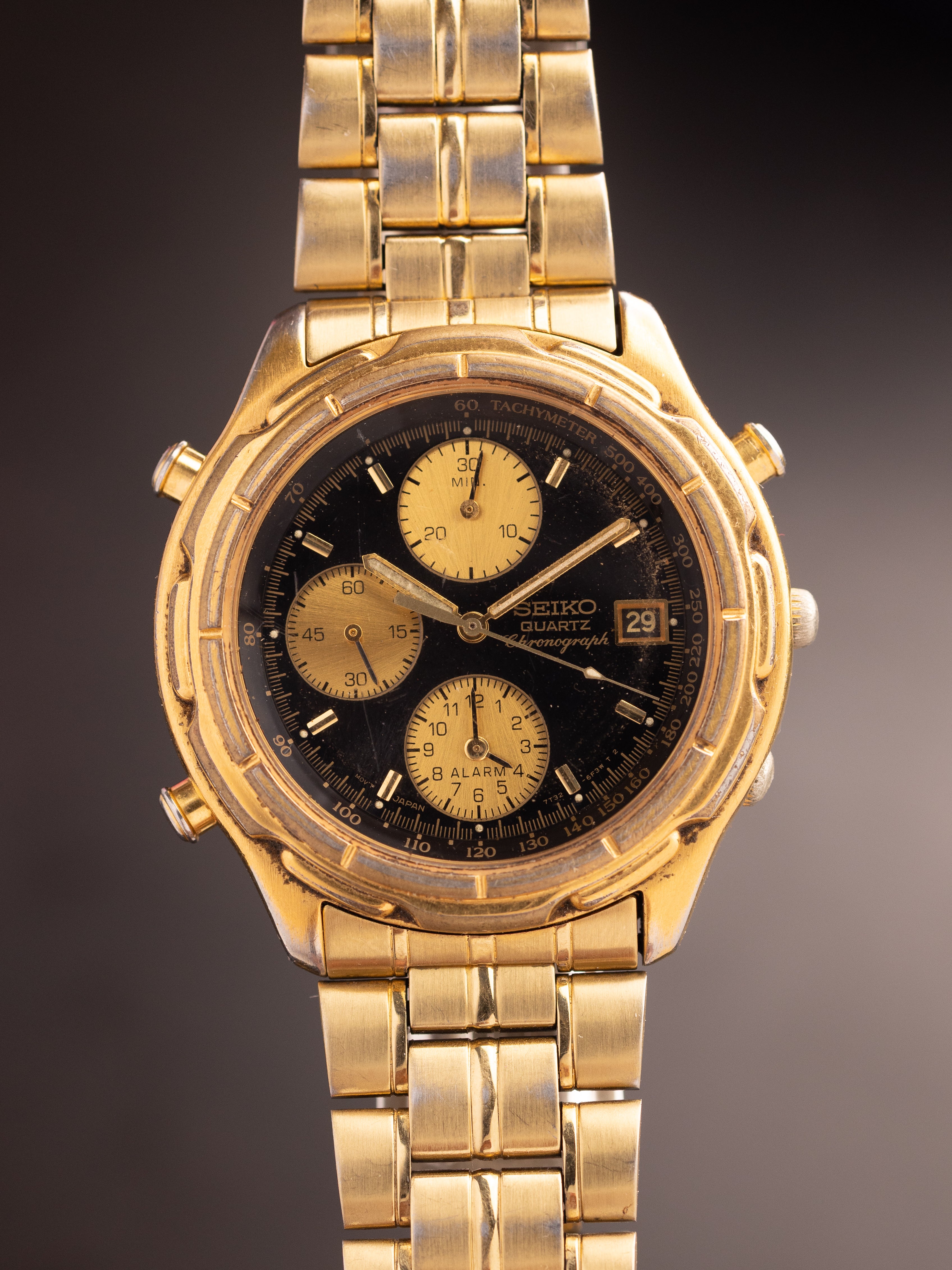 Seiko Chronograph Gold Dancing Hands Ultra 441471 (Ref. 7T32-6569