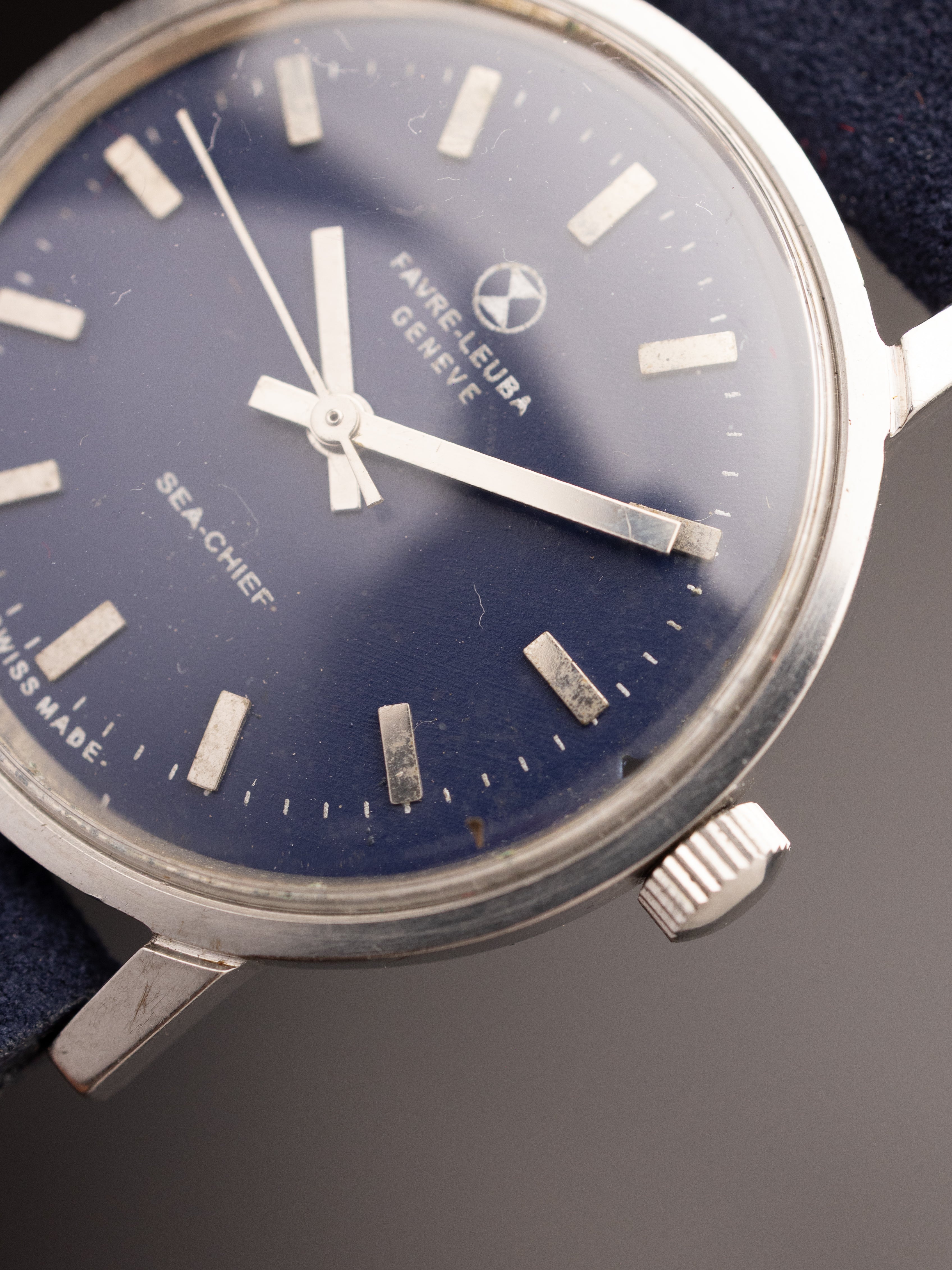 Favre Leuba Sea Chief Blue (Ref. 81073) (34mm; Manual)