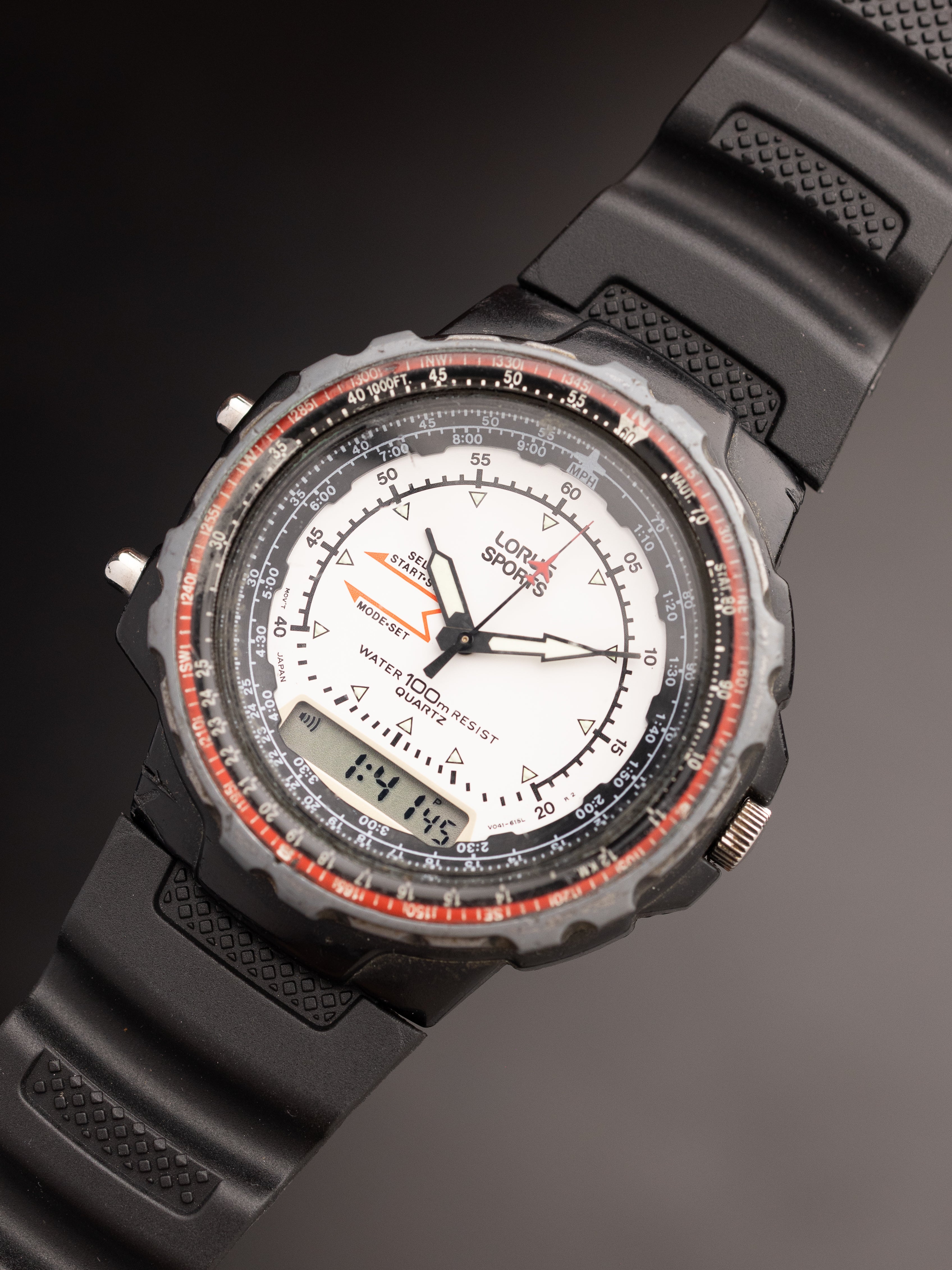 Lorus Sports Pilot Aviator by Seiko Ana-Digi (Ref. V041-6050) (44mm; Quartz)