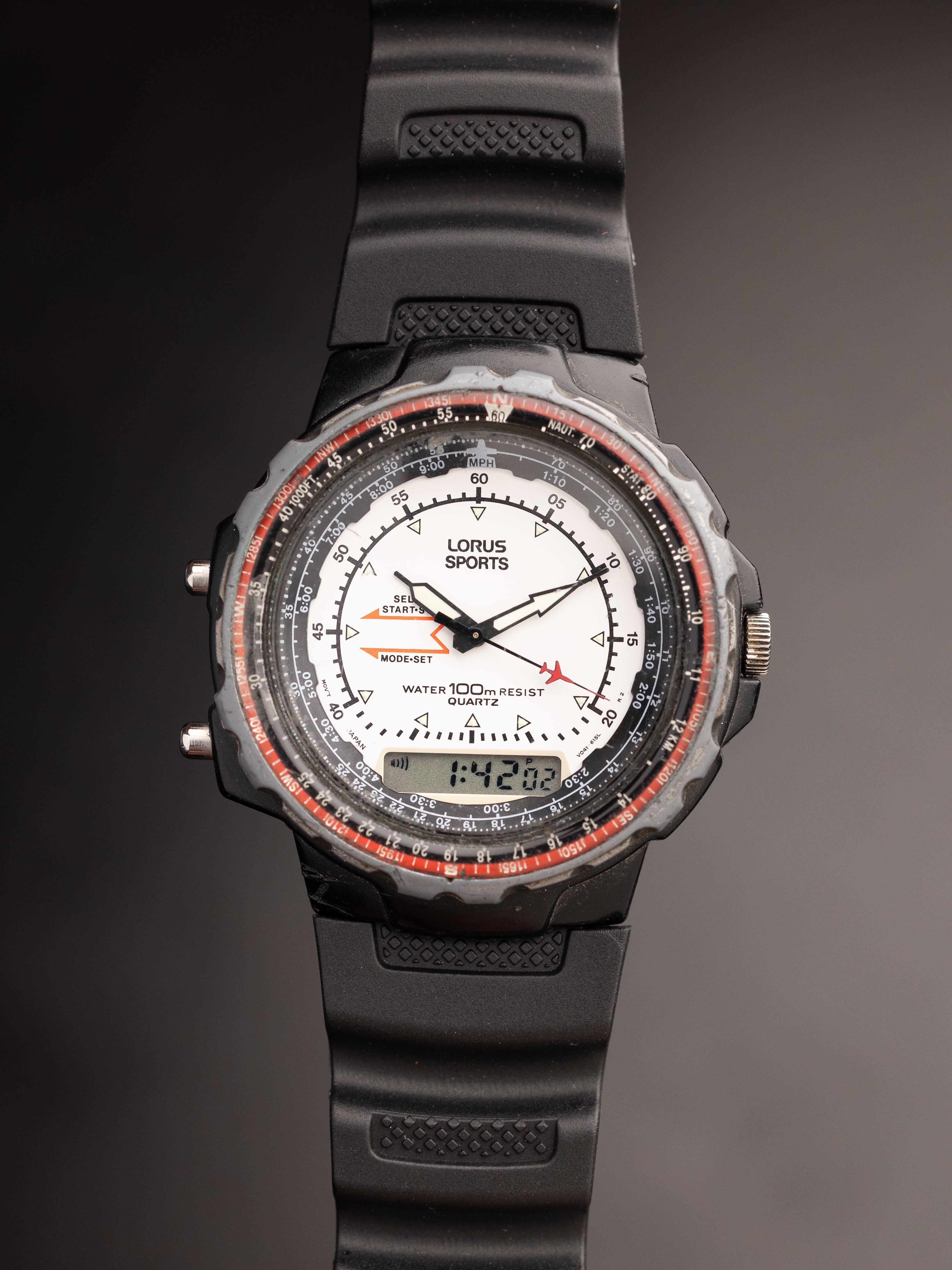 Lorus Sports Pilot Aviator by Seiko Ana-Digi (Ref. V041-6050) (44mm; Quartz)