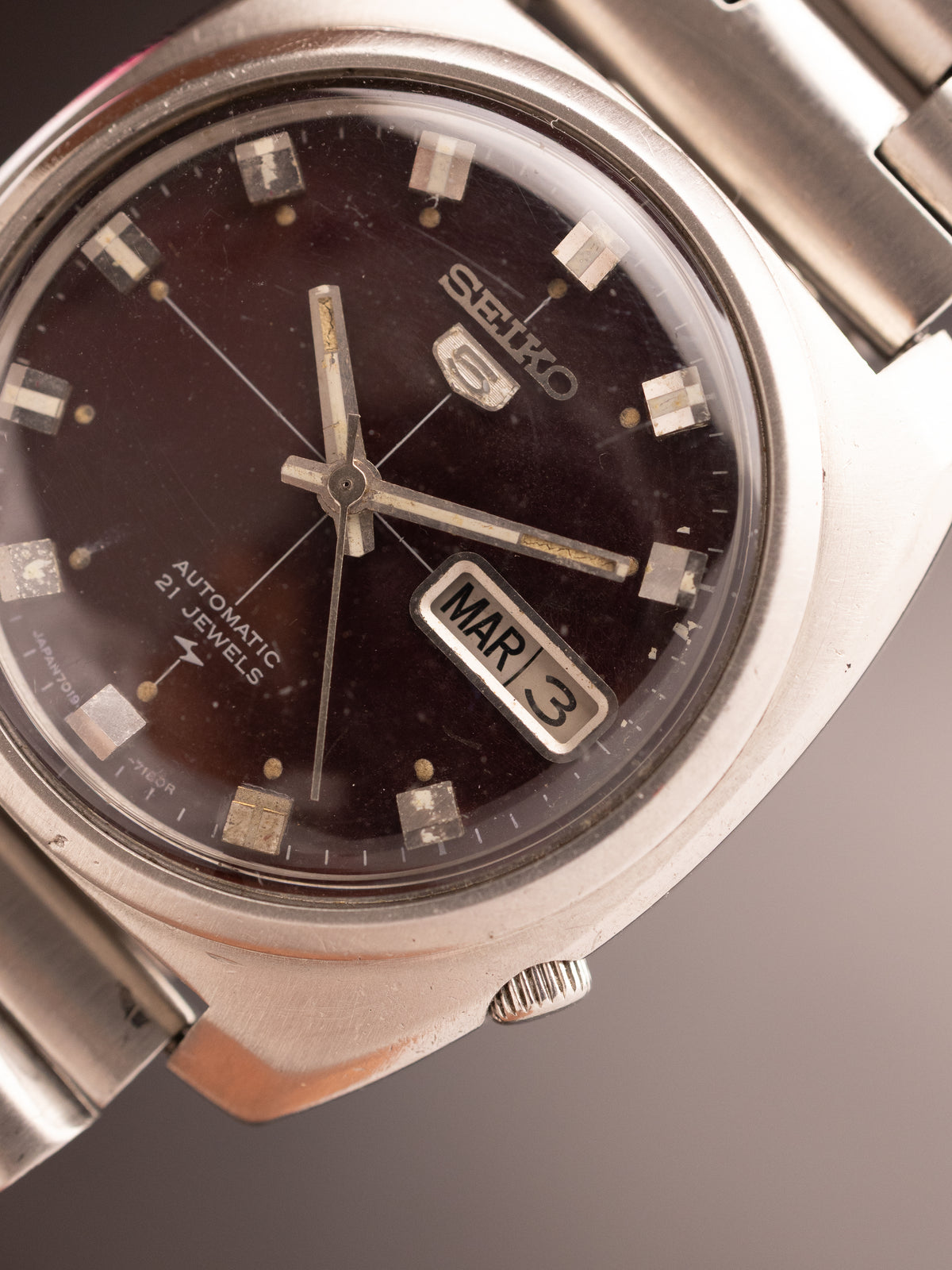 Seiko 5 JDM Hi Beat Deep 780042 (Ref. 7019-7110) (37mm; Automatic) (Very Rare)