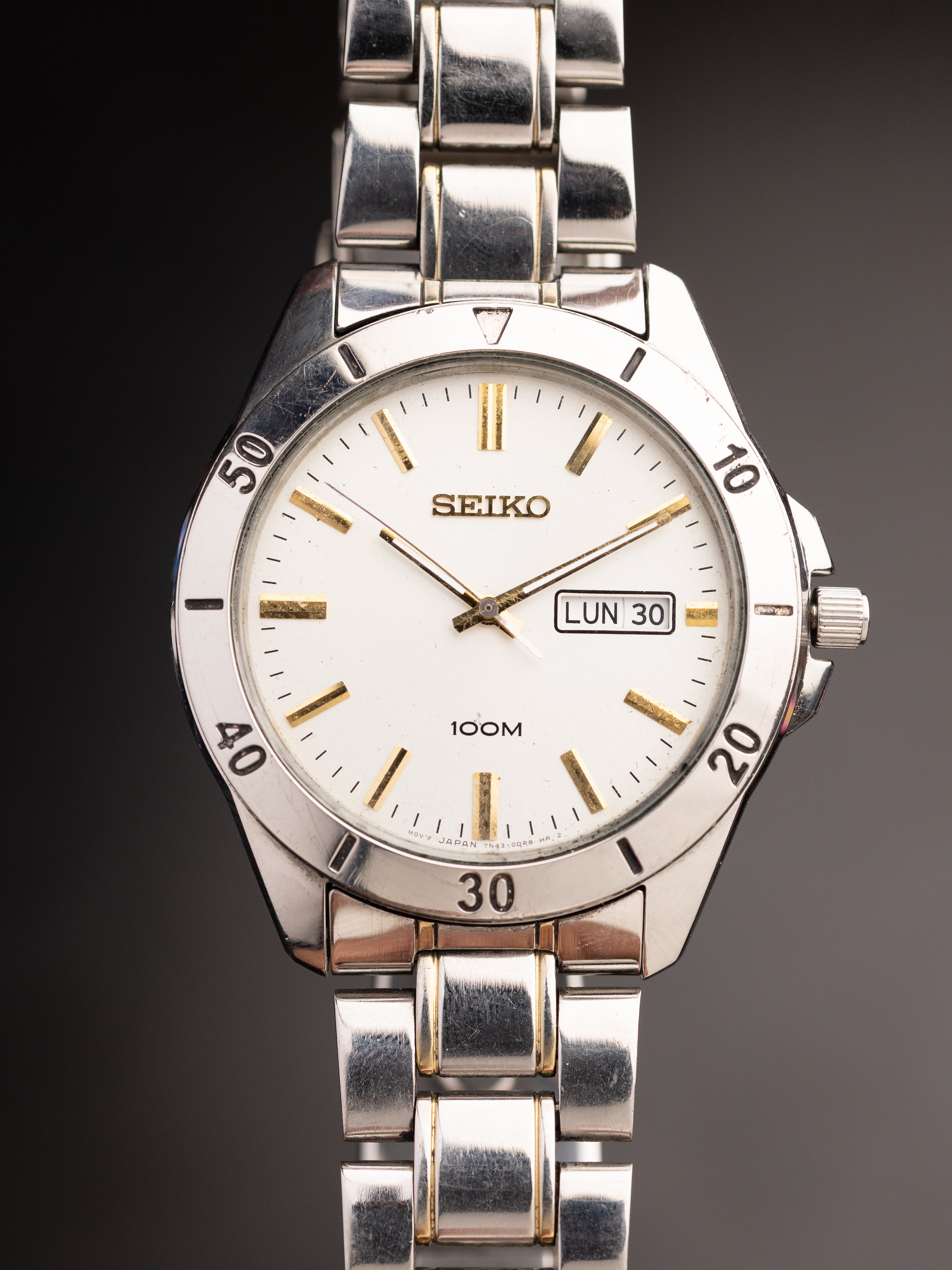 Seiko 100 M 202939 (Ref. 7N43-0BS0) (40mm; Quartz)