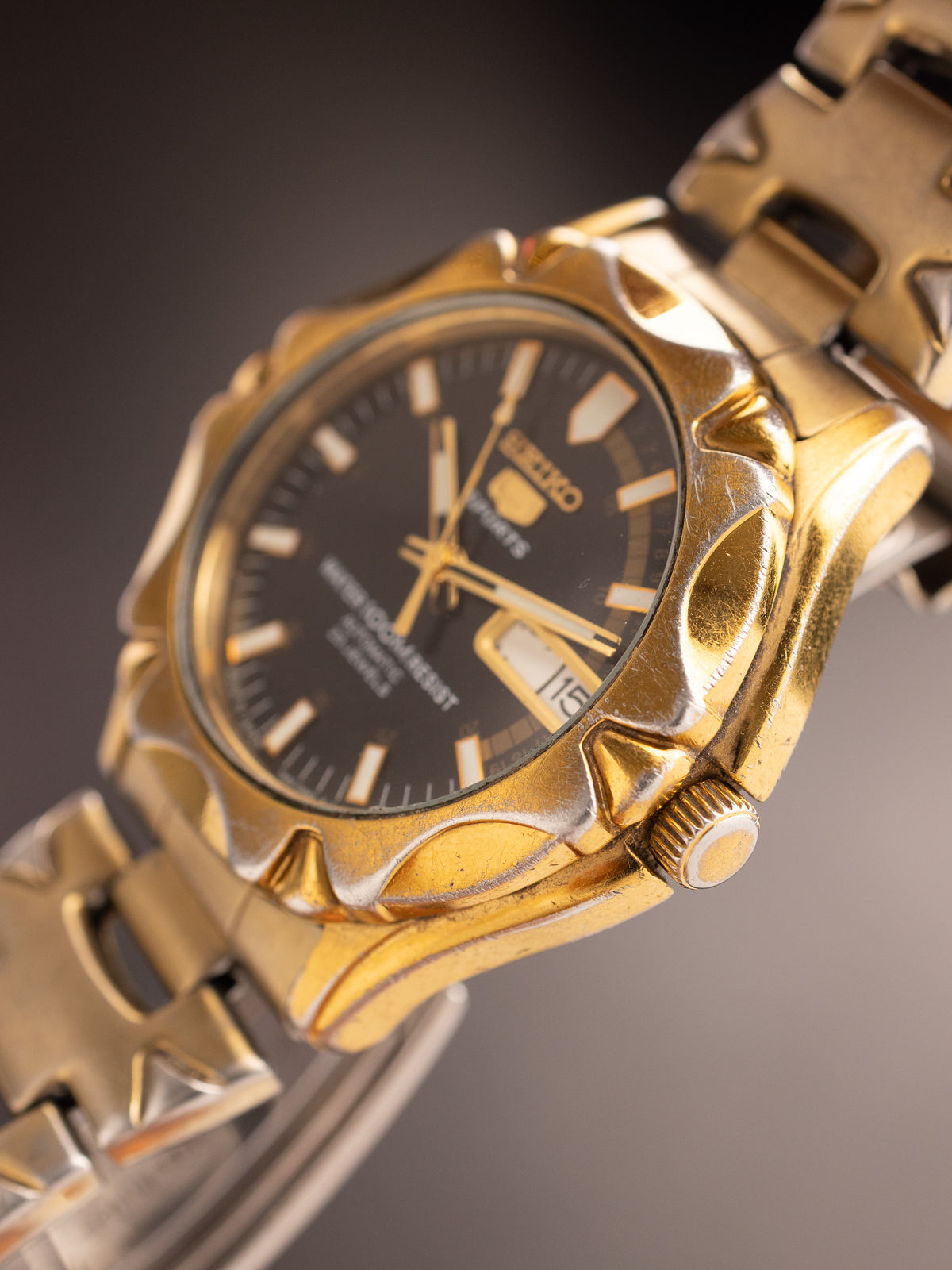 Seiko 5 Sports TBC Gold (Ref. 7S36-00M0 A4) (40mm; Automatic)