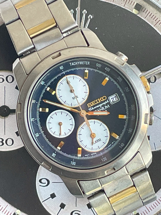 A29 希少 稼動品　SEIKO chronograph TITANIUM A29 希少 稼動品 SEIKO chronograph TITANIUM｜Yahoo!フリマ（旧