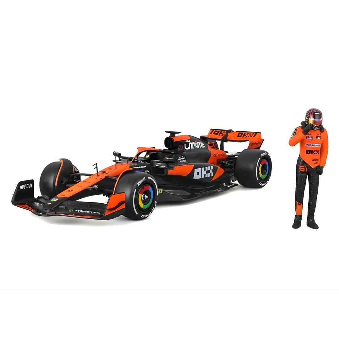 Bburago - 1 : 24 Diecast Scale Model -  Official Licensed Product - F1 Mclaren Mcl38 Miami Grand Prix 2024 81 Oscar Piastri