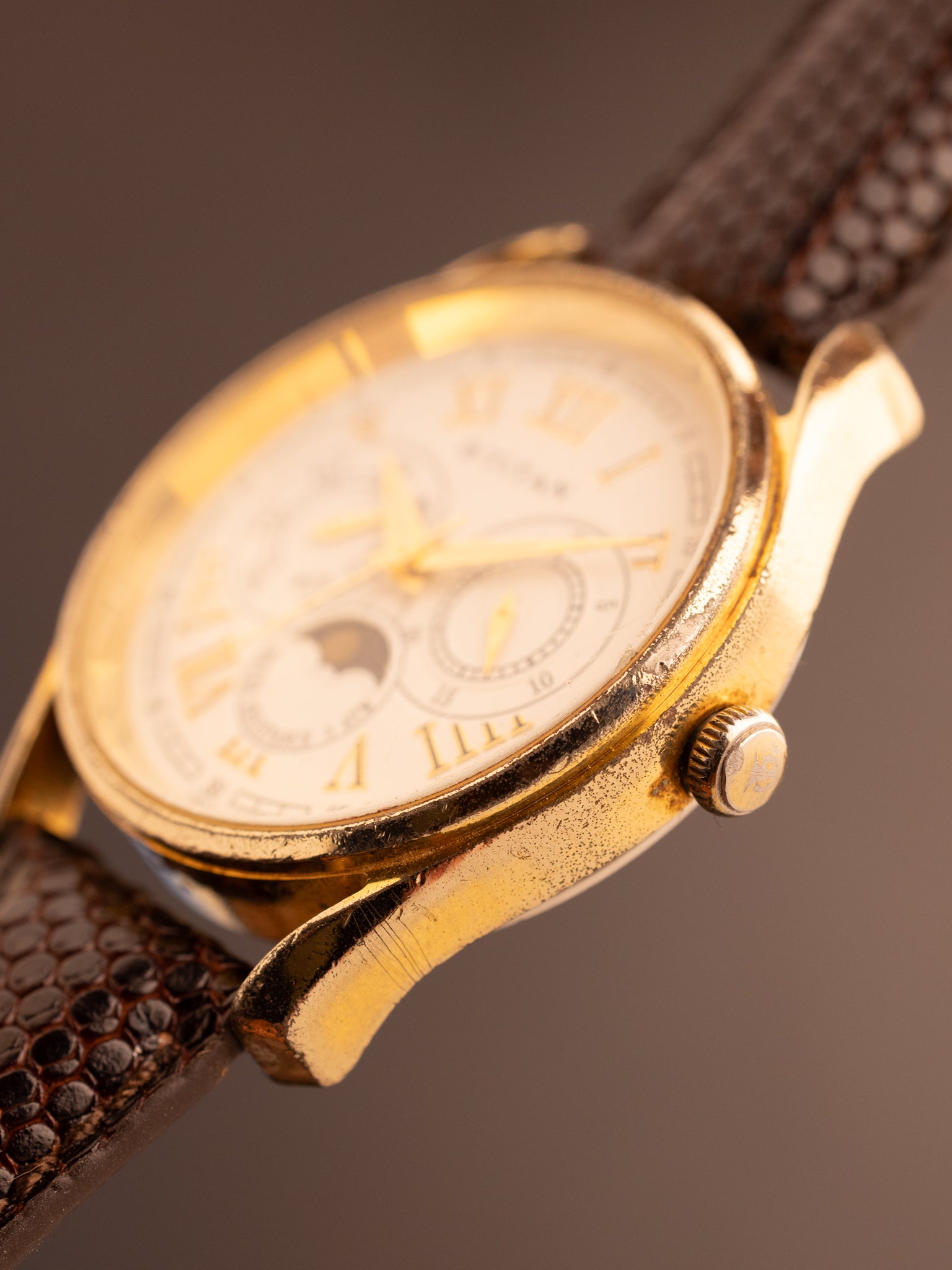 Titan Triple Calender Moon Phase New Edition (Ref. 1487YAB) (38mm; Quartz)