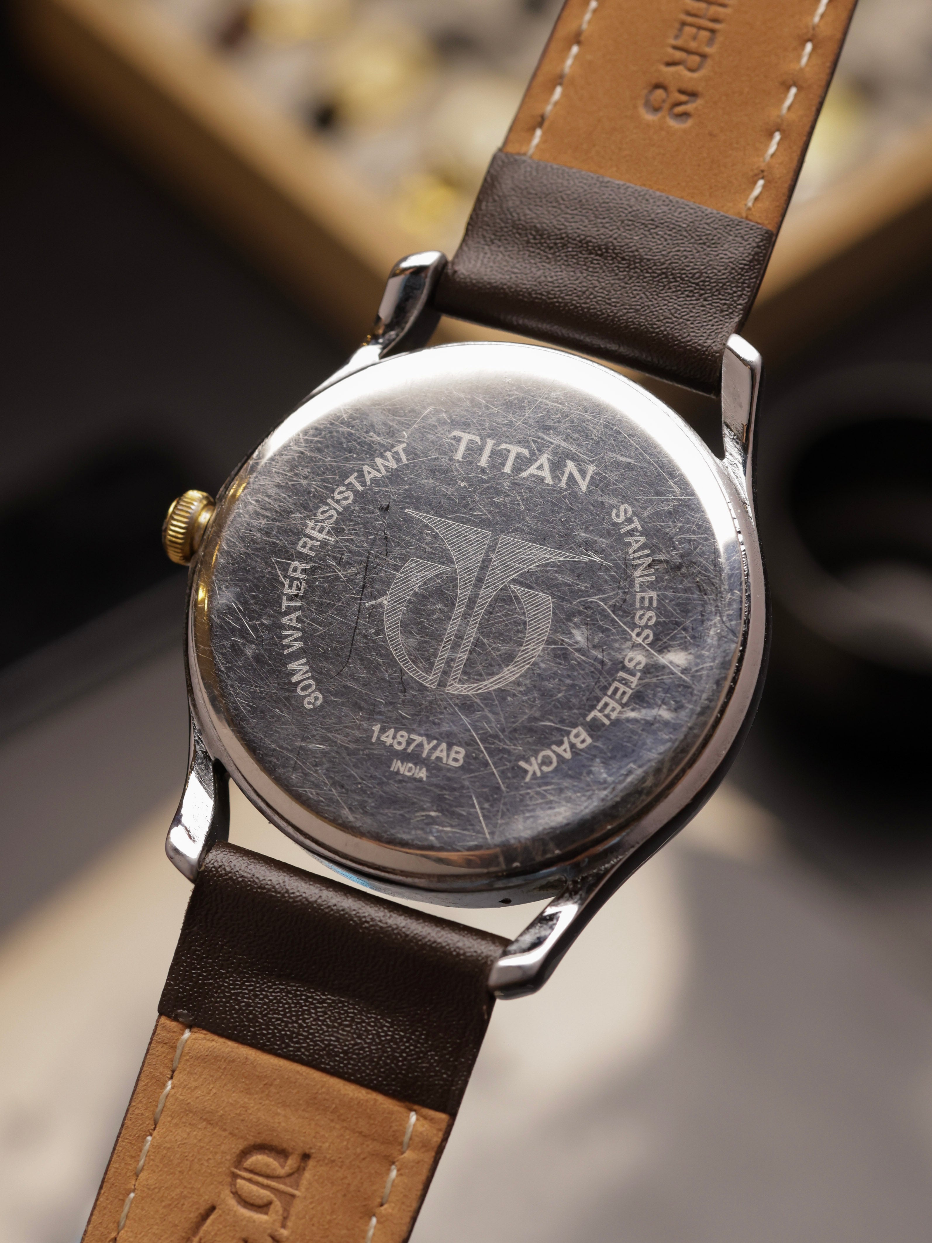Titan Moonphase (Ref. 1487YAB) – White Dial