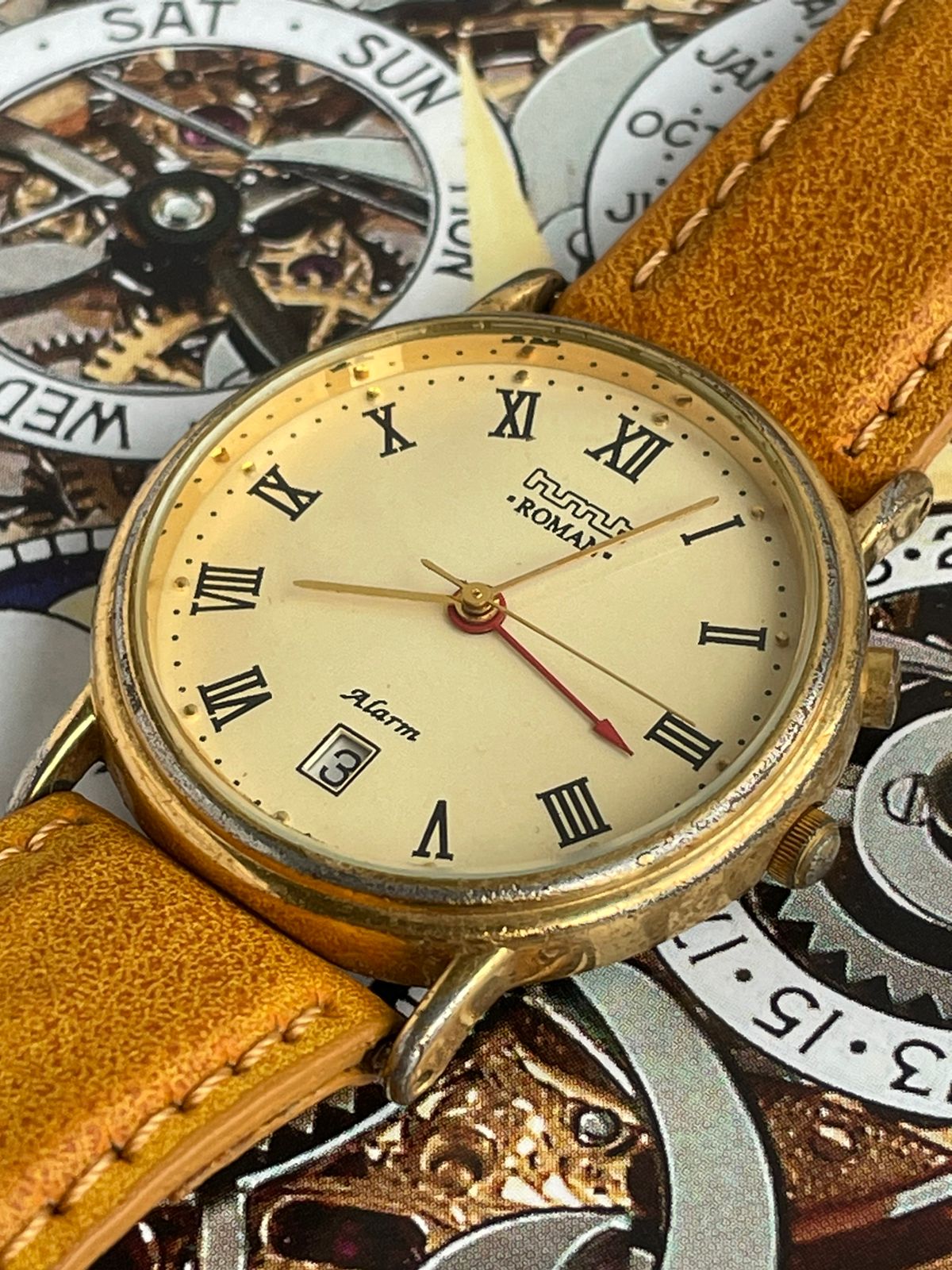 Vintage HMT Roman Alarm  (Quartz)