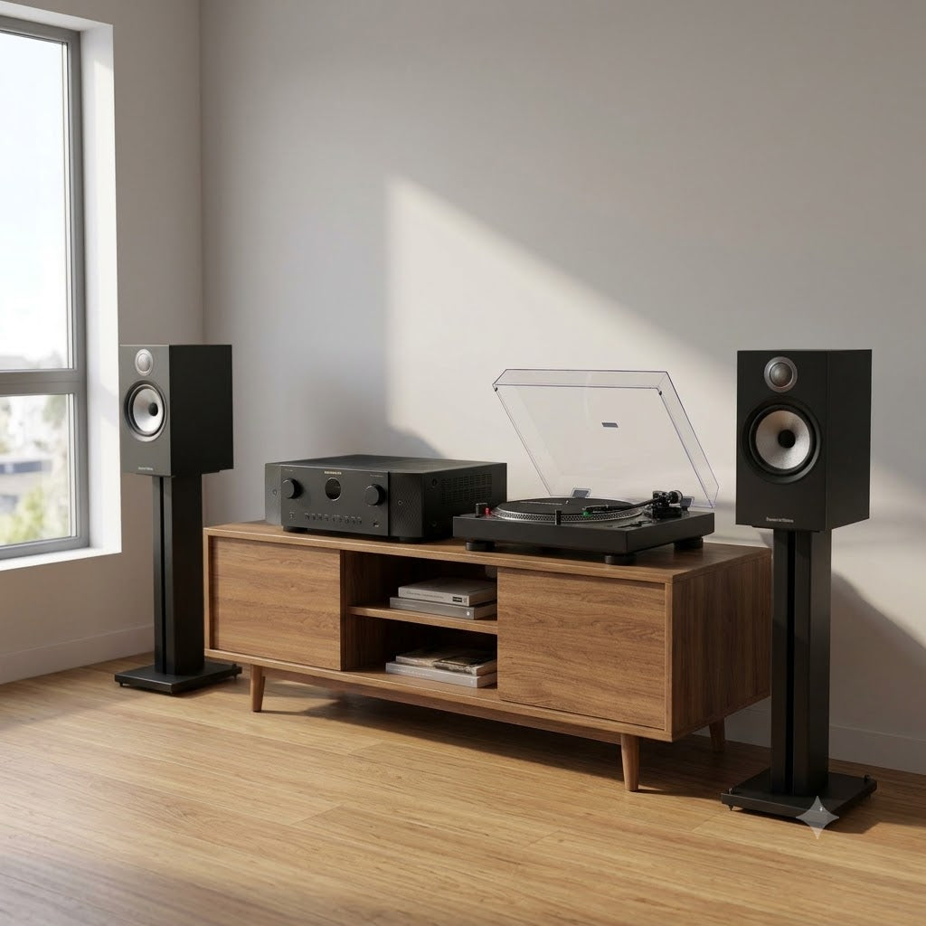 Marantz Cinema 60 + Bowers & Wilkins 606 S2 + Audio-Technica LP120X Bundle