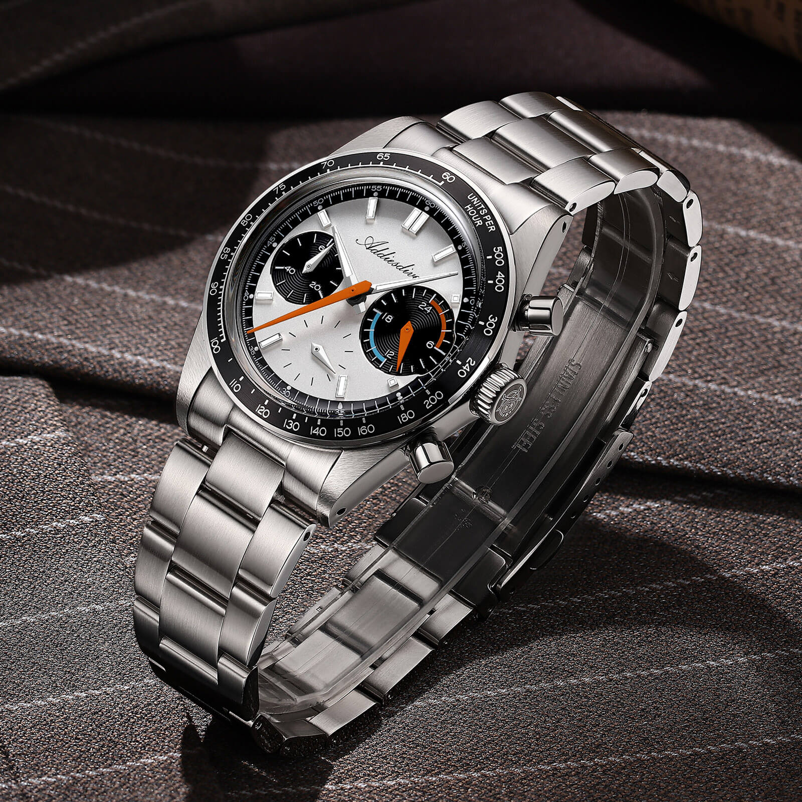 ★Holiday Sale★ADDIESDIVE 37mm VK63 Racing Chronograph Quartz Watch AD2539