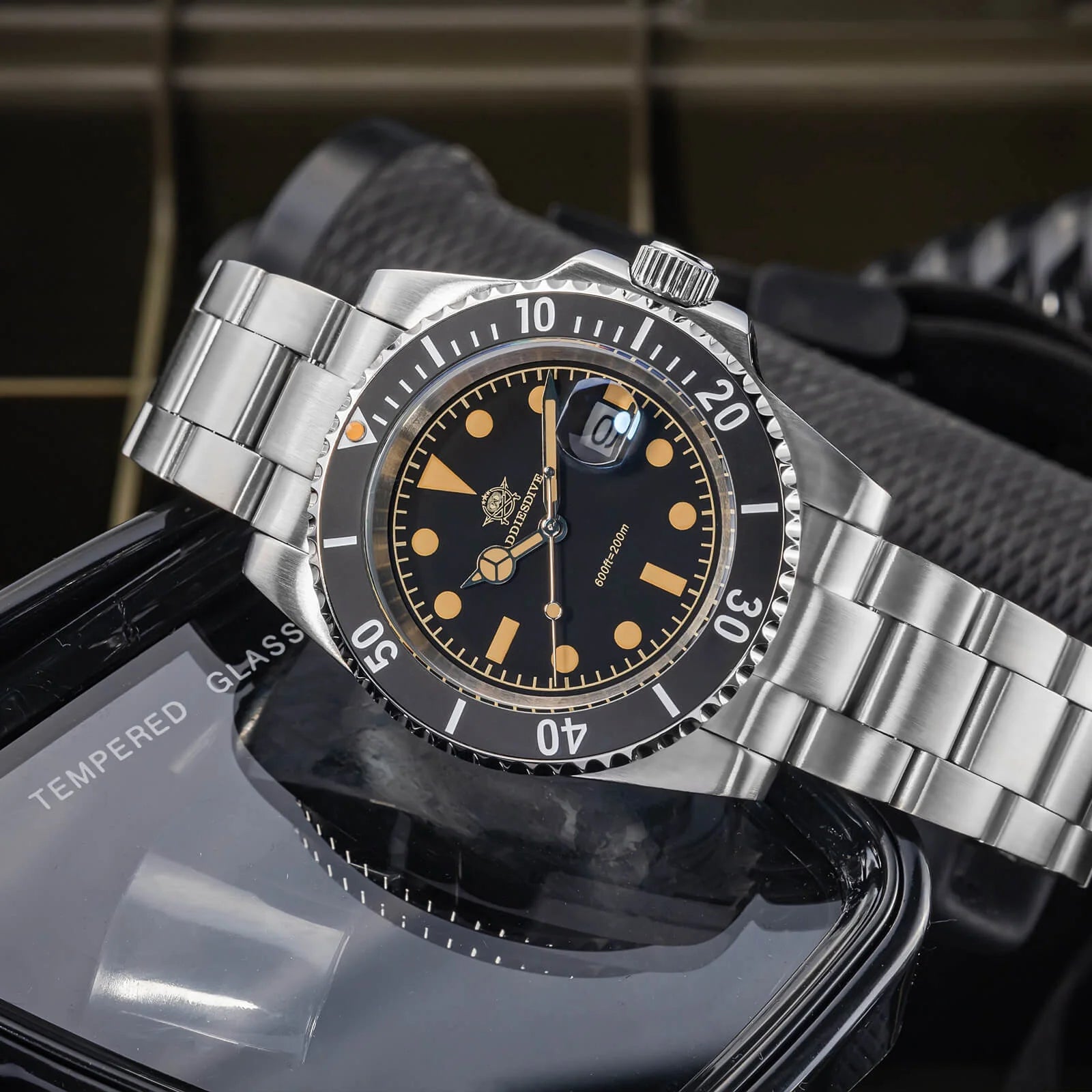 ADDIESDIVE 41mm Retro Sub Quartz Watch AD2054