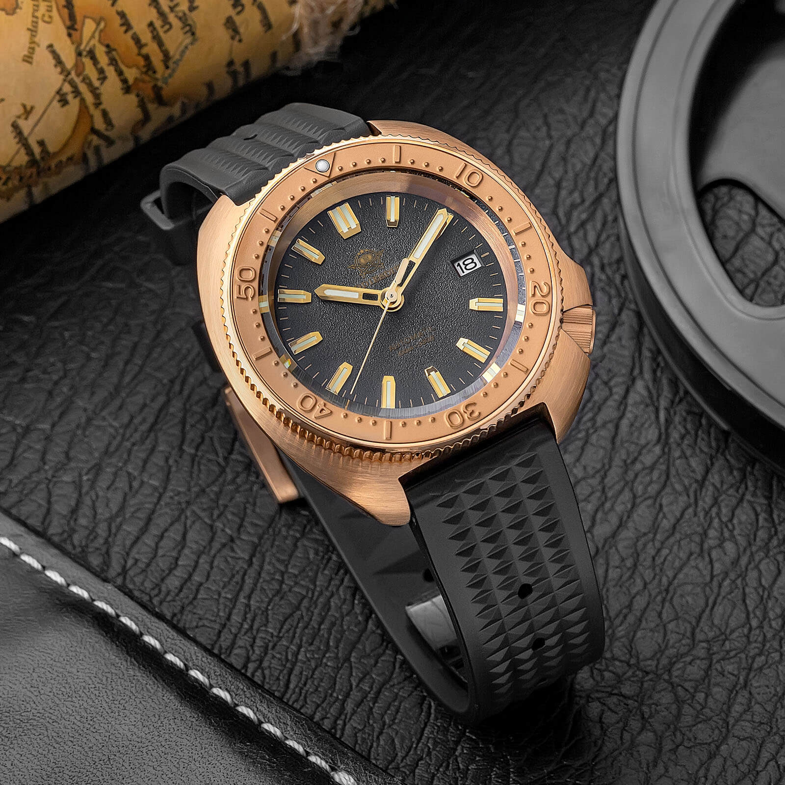 Addiesdive Bronze Captain Willard Automatic Watch AD2097