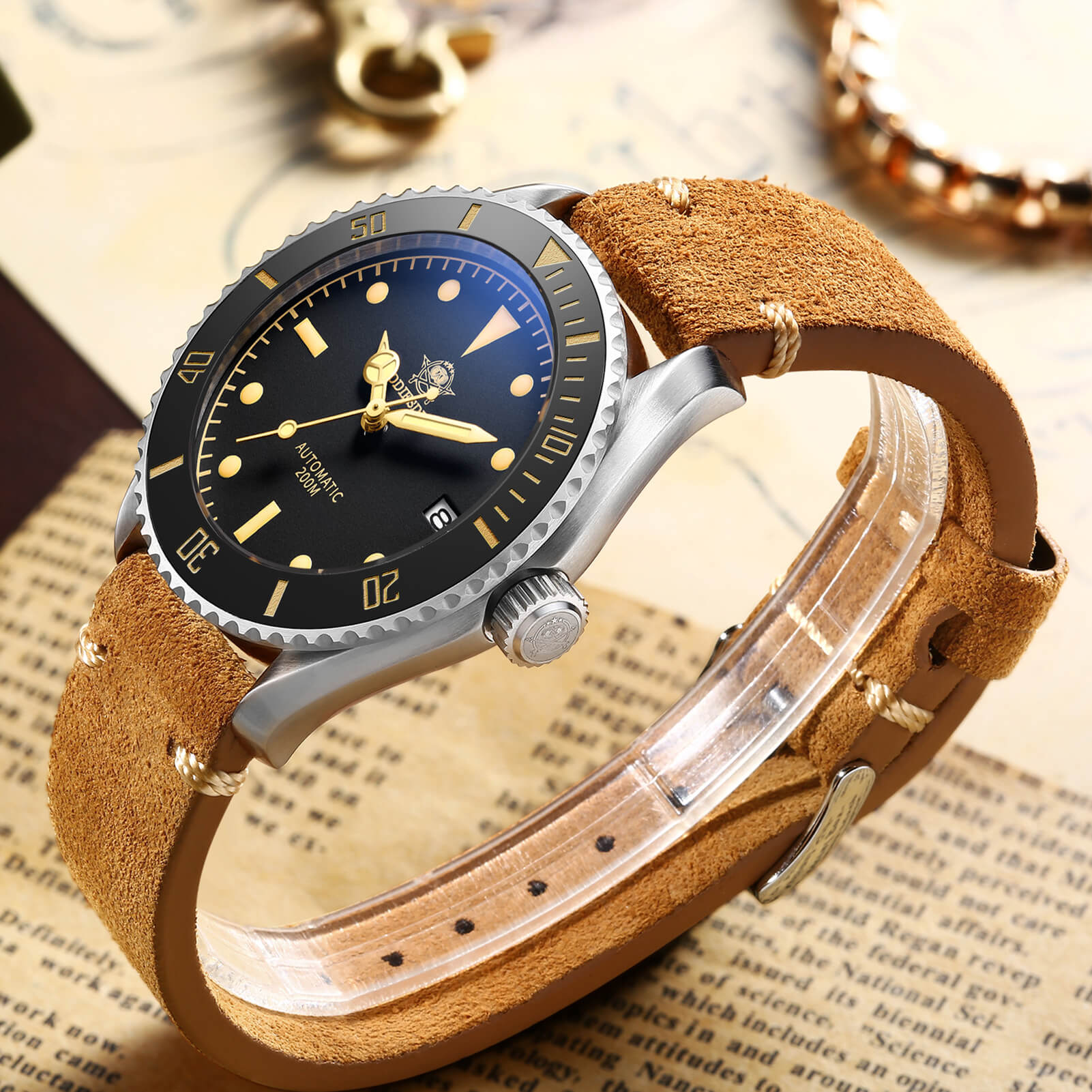 ADDIESDIVE® 40mm Dive Watch Automatic Scuba Watch AD2101