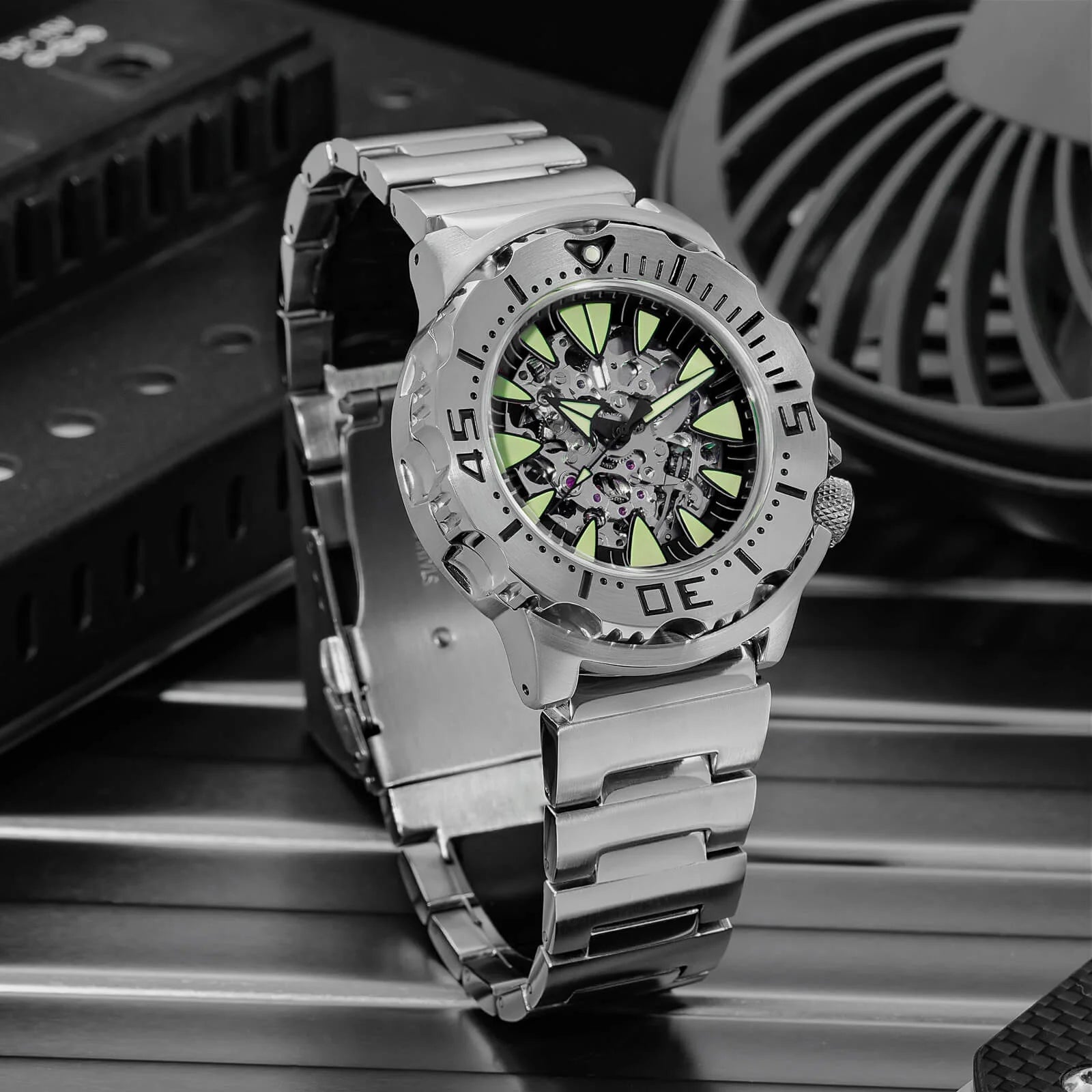 ADDIESDIVE OceanMonster Dive Watch AD2103-skeleton