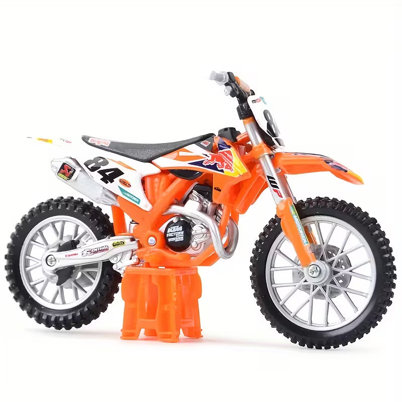 Bburago - 1 : 18 Diecast Scale Model -  Official Licensed Product - KTM 450 SX-F Factory Edition 2018